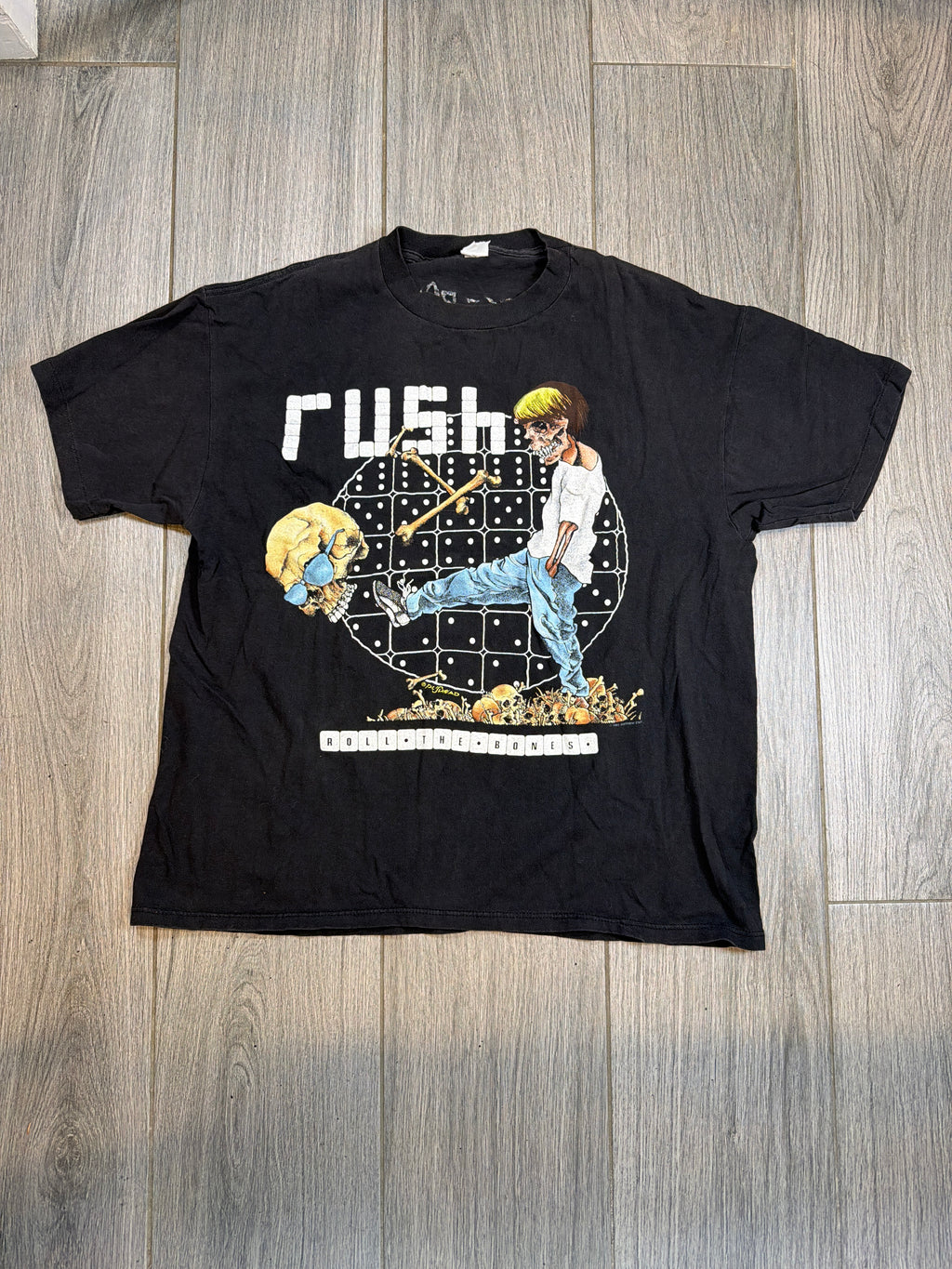 2009 Rush Roll the Bones US Tour Pushead Black T-Shirt Large