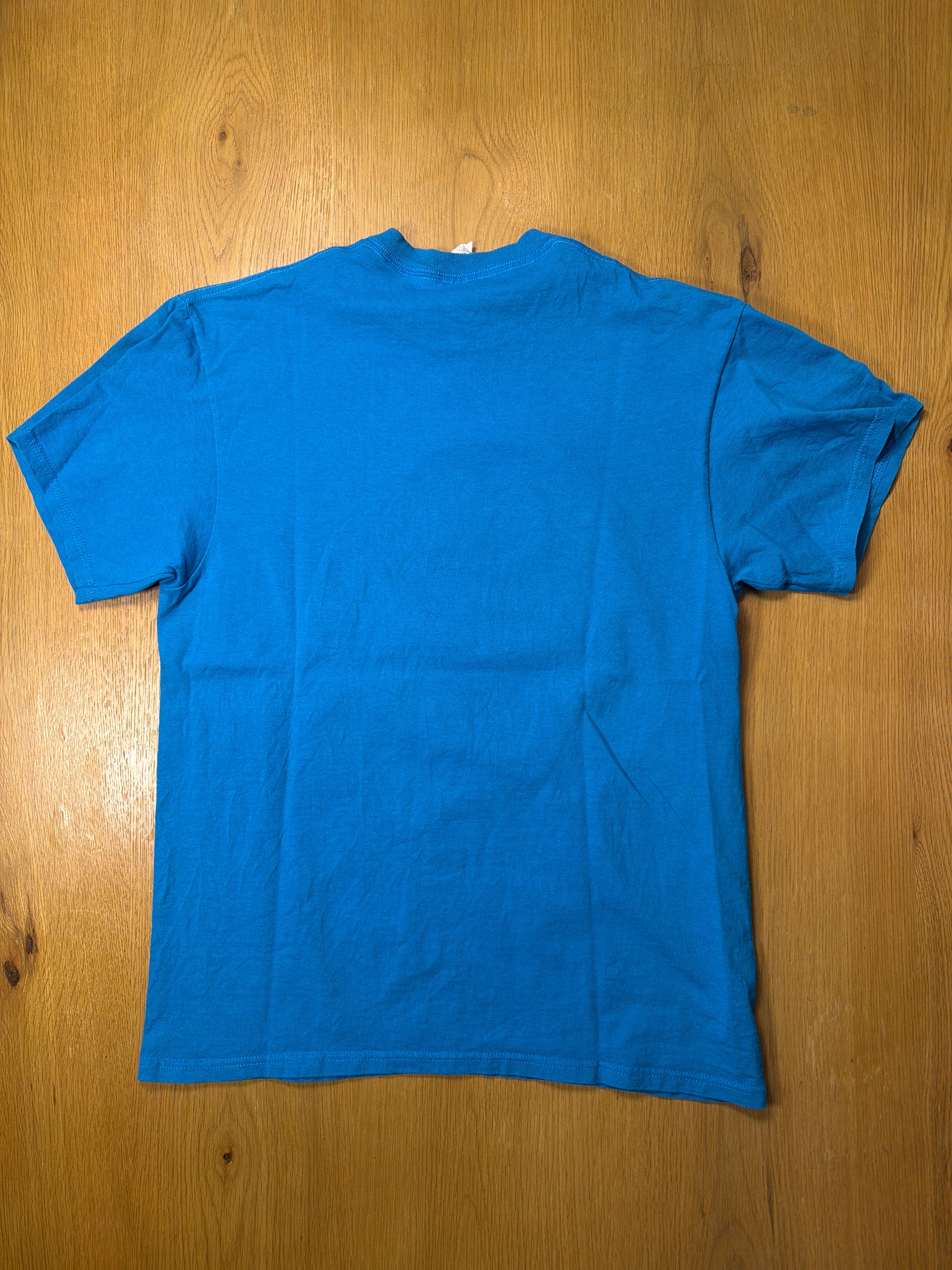 Courage The Cowardly Dog Cartoon Network Y2K Blue T-Shirt Large