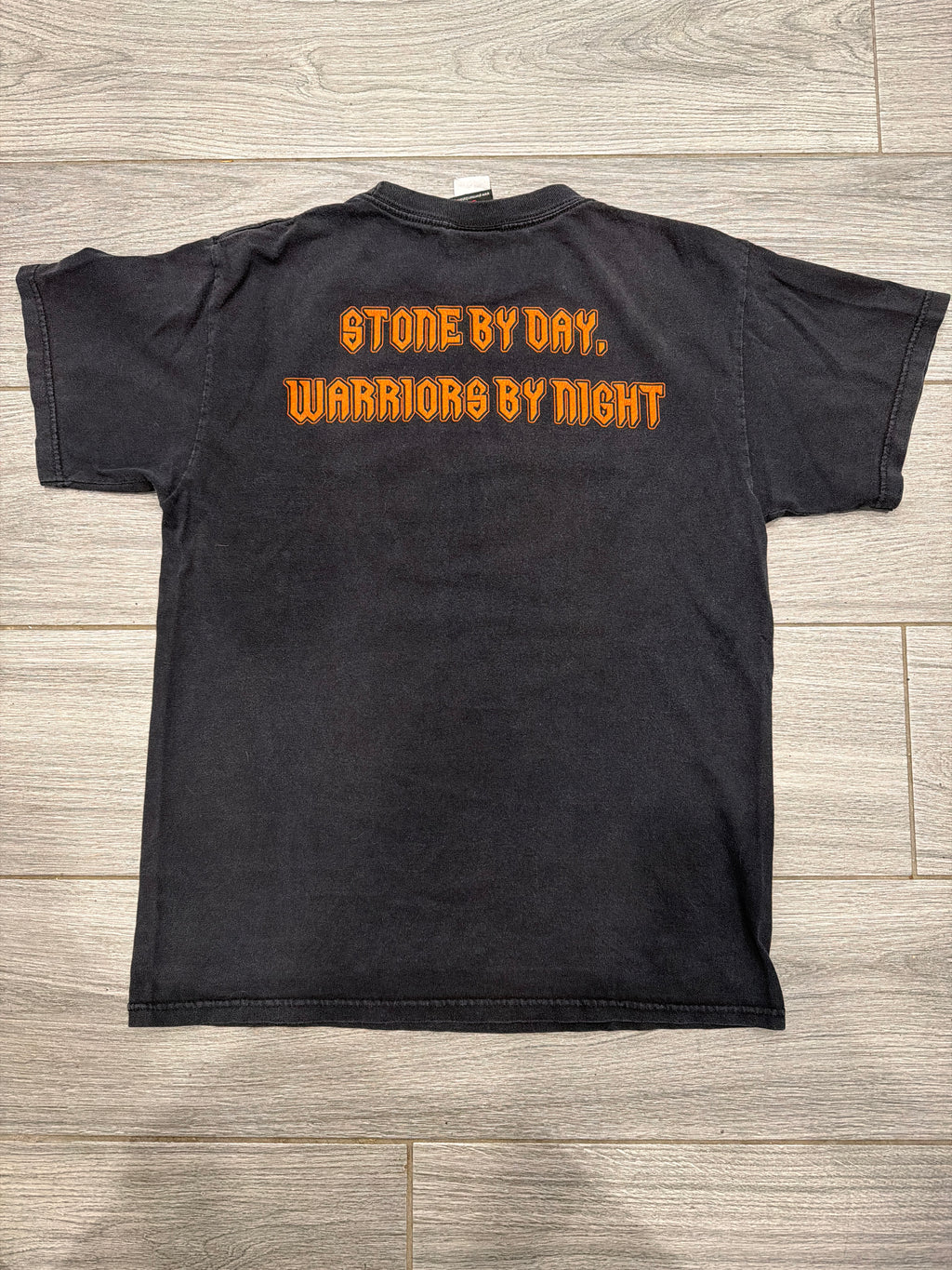 90s Gargoyles Animated Series Double Sided Large Black T-Shirt