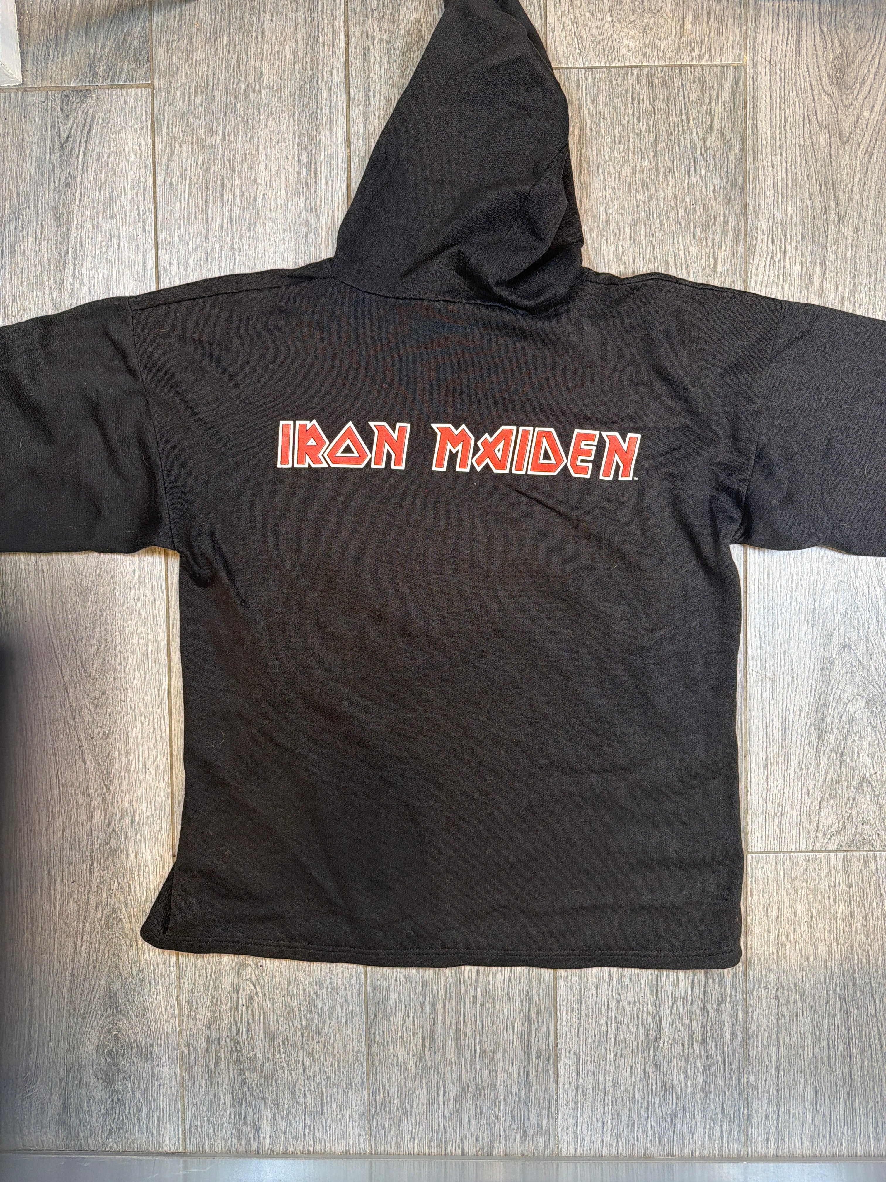 2004 Iron Maiden Eddie Double Sided Black Hoodie XL
