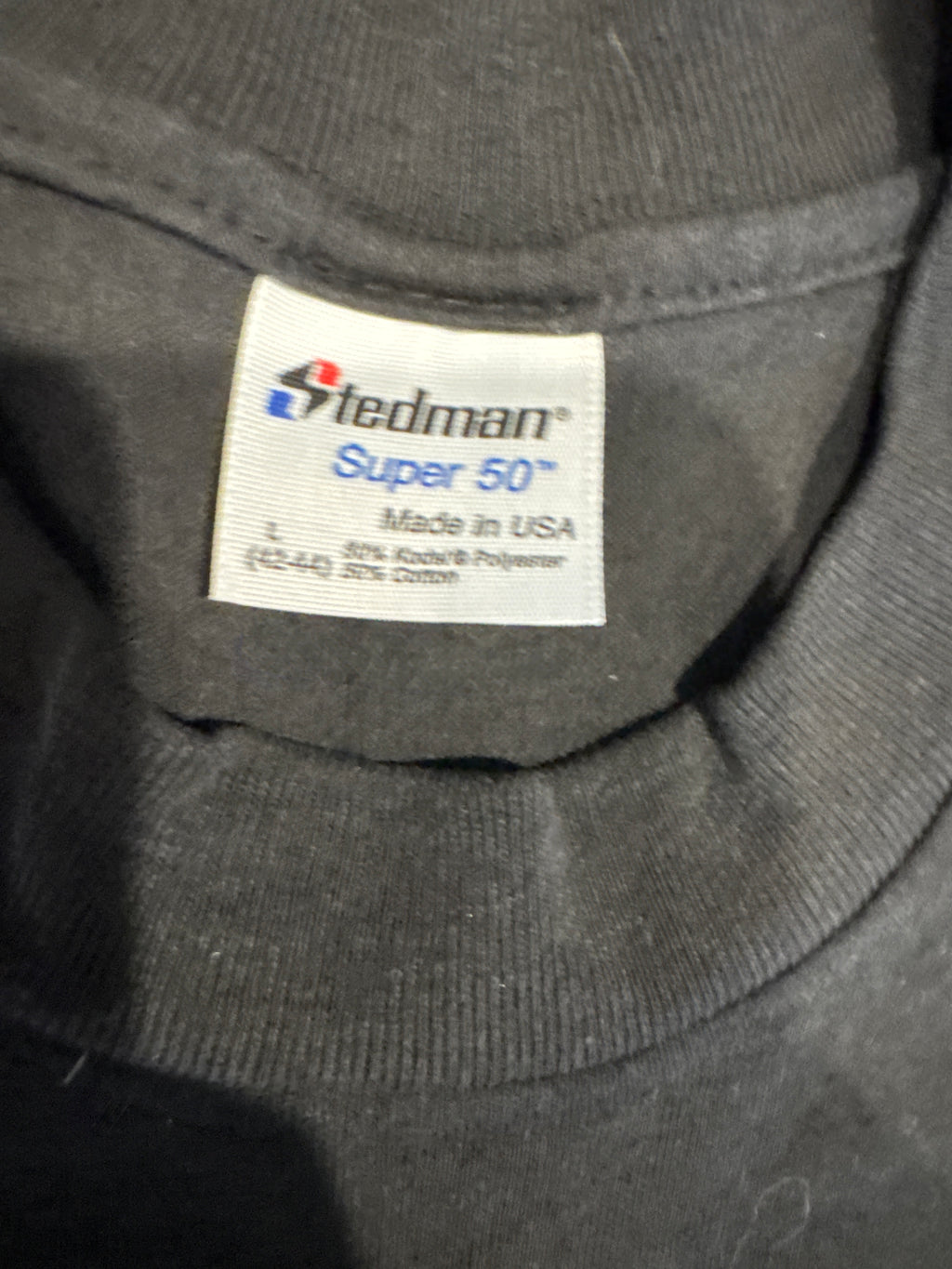 The Cure Robert Smith Portrait 1985 Tour Stedman Black T-Shirt Medium