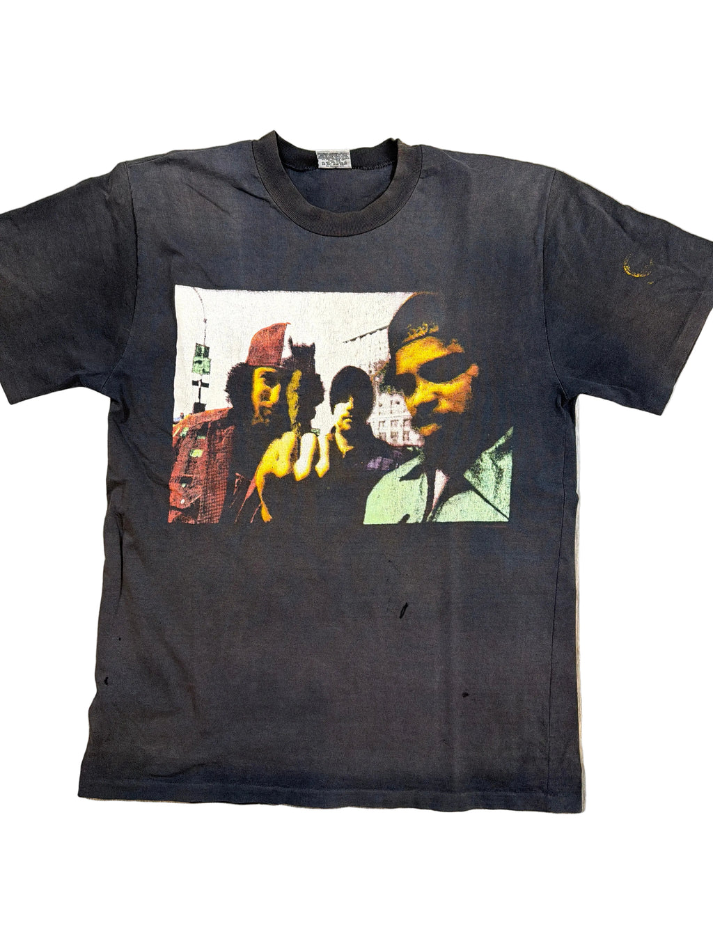 Cypress Hill Distressed Doob Finger Photo Top Heavy Black T-Shirt XL