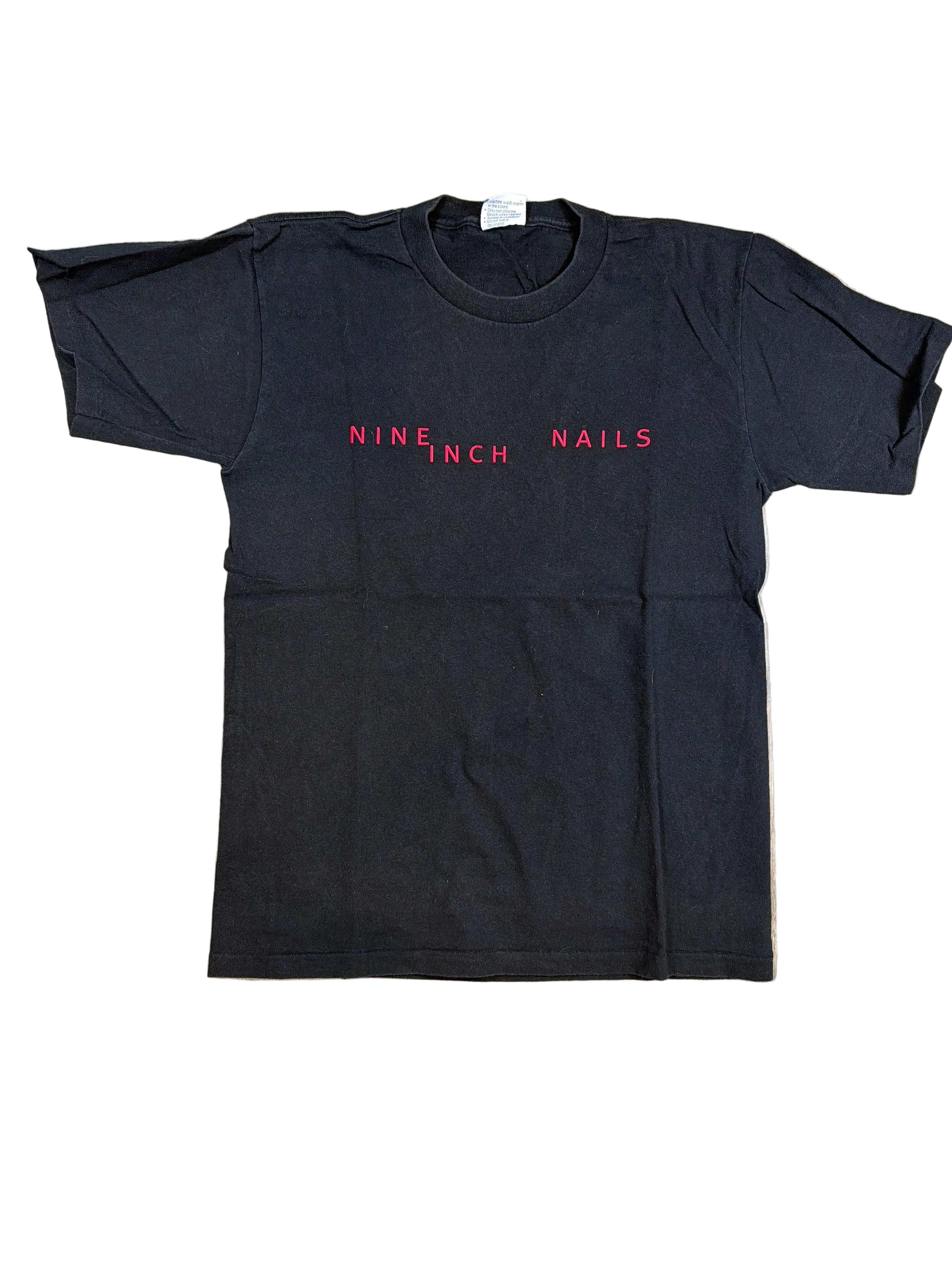 90er Nine Inch Nails Nothing Tried To Save Myself Schwarzes T-Shirt Medium