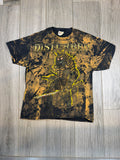 00s Disturbed Tie Dye Nu Metal Band AOP Y2K Hanes T-Shirt Large