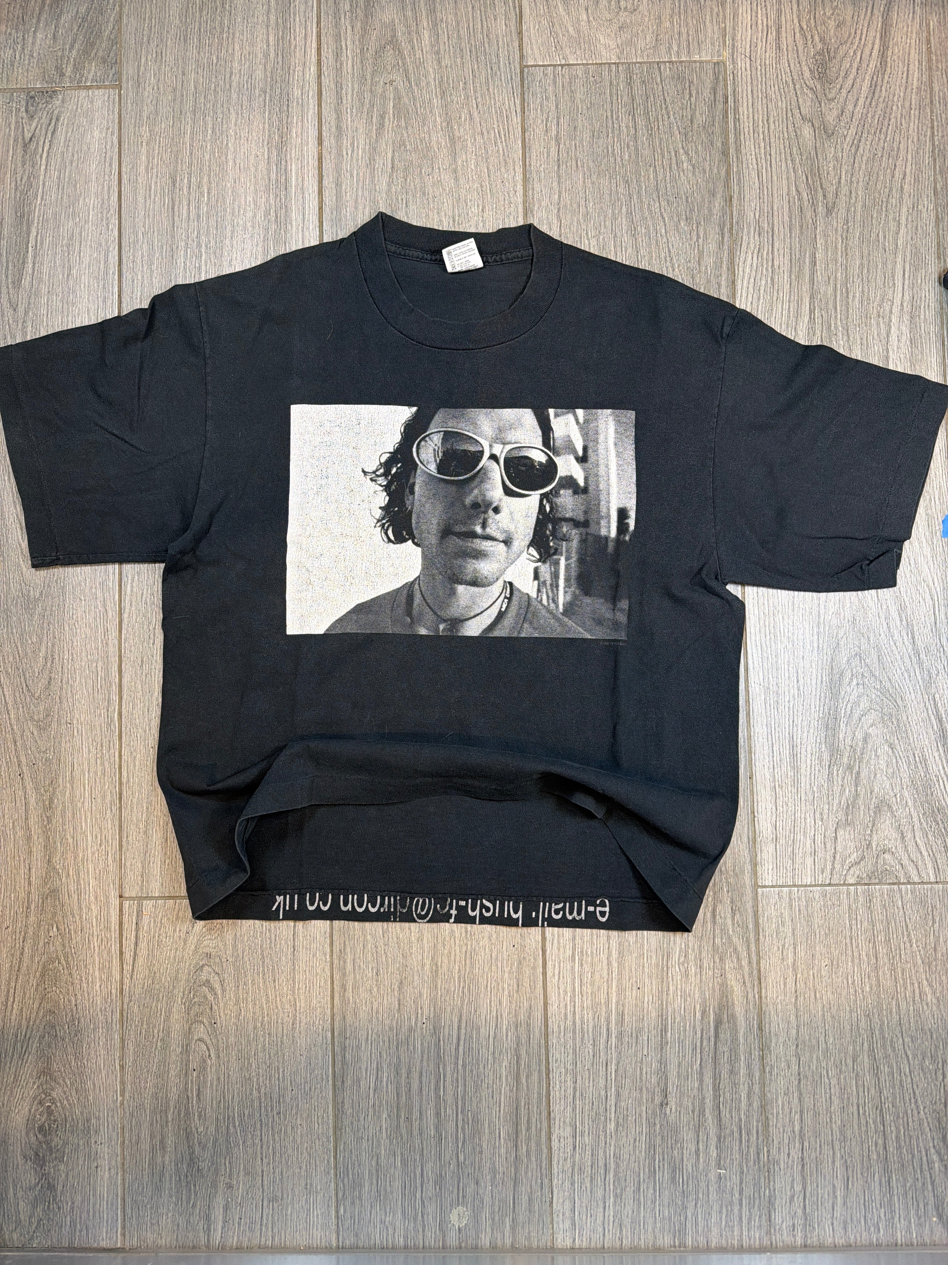 90s Bush Band Rock Music Black Double Sided T-Shirt M/XL