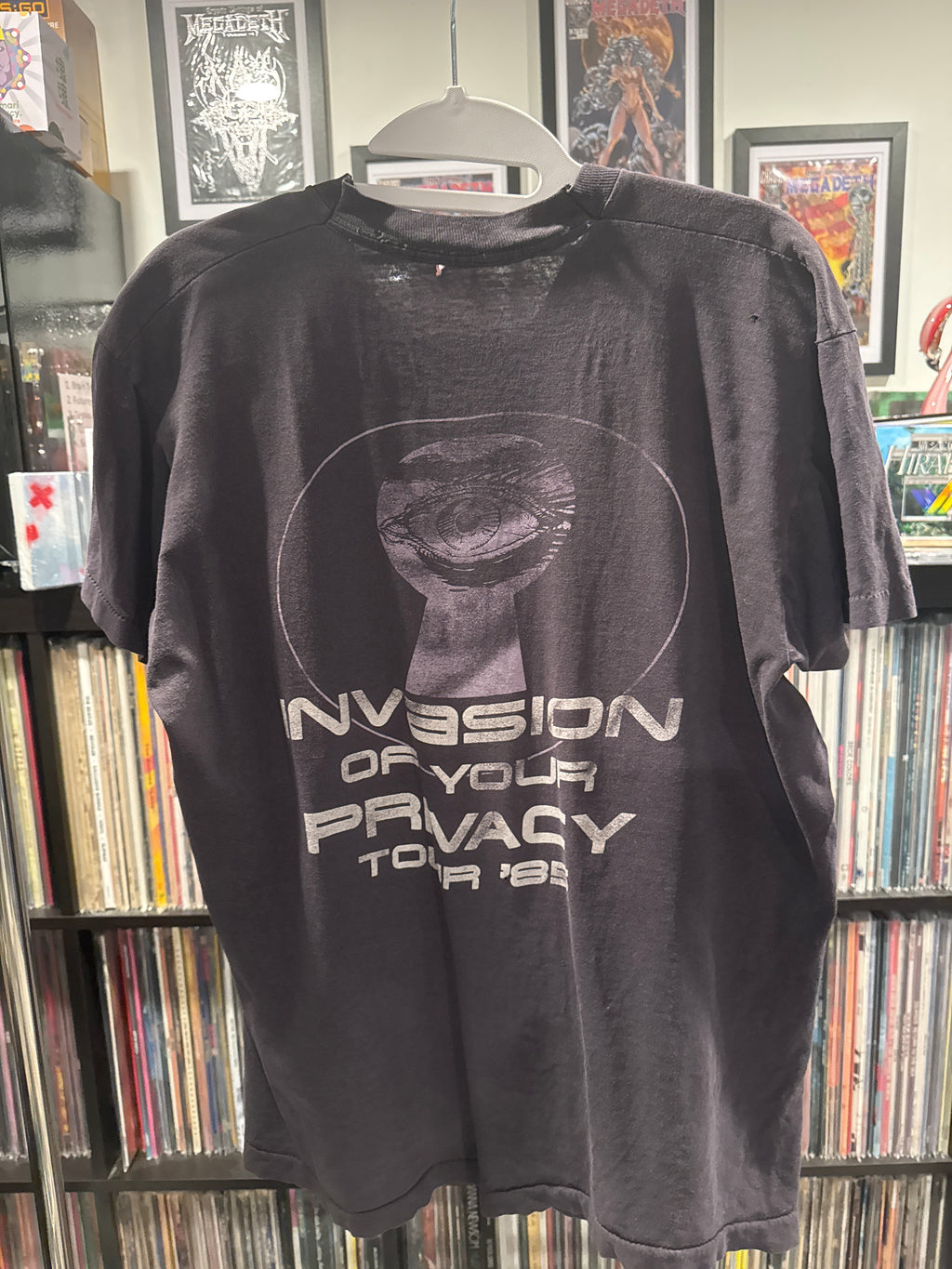 1985 Ratt Invasion of Your Privacy Tour Shirt Black Large