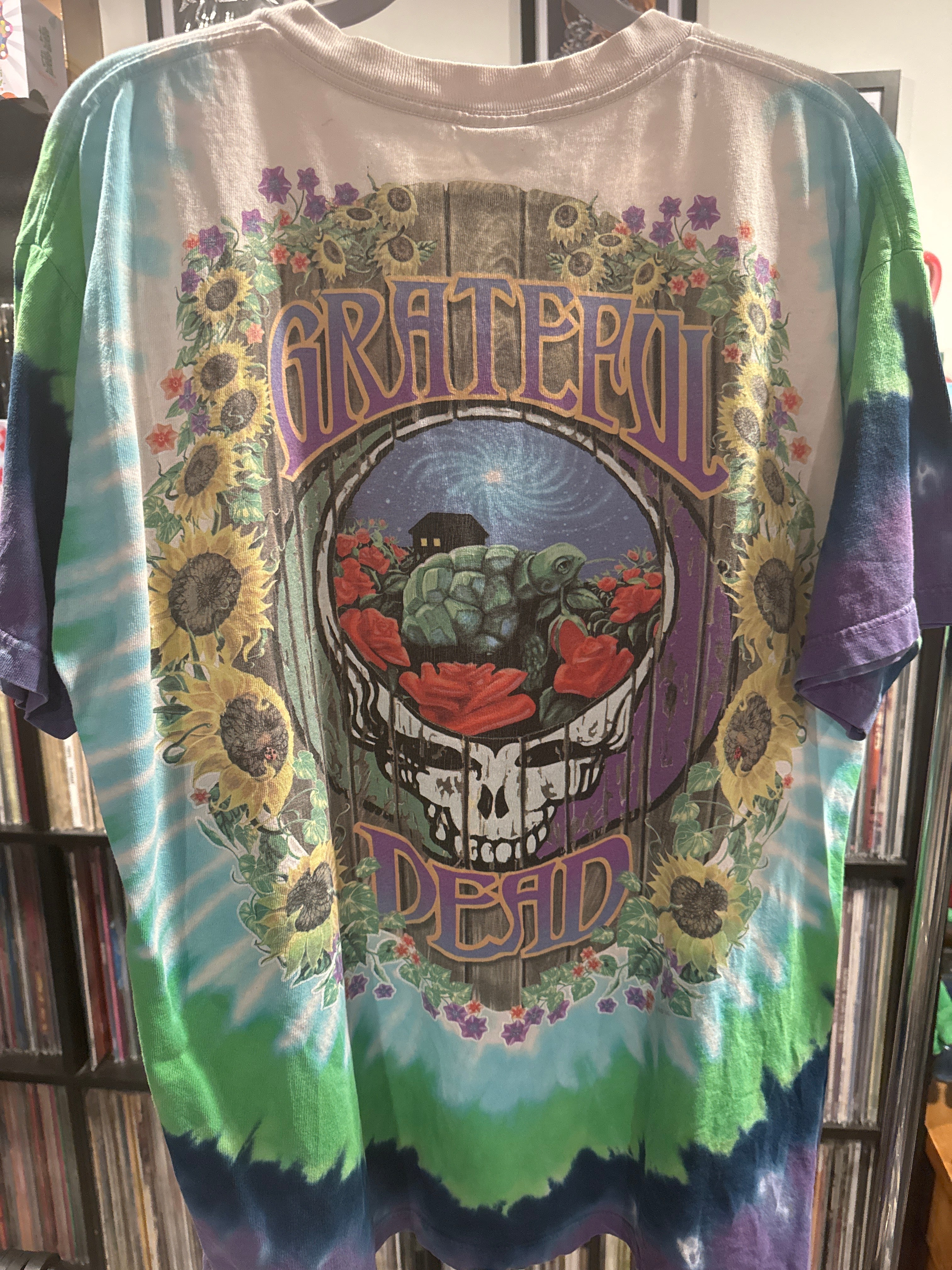 90s Grateful Dead Terrapin Station Liquid Blue XL Tie Dye