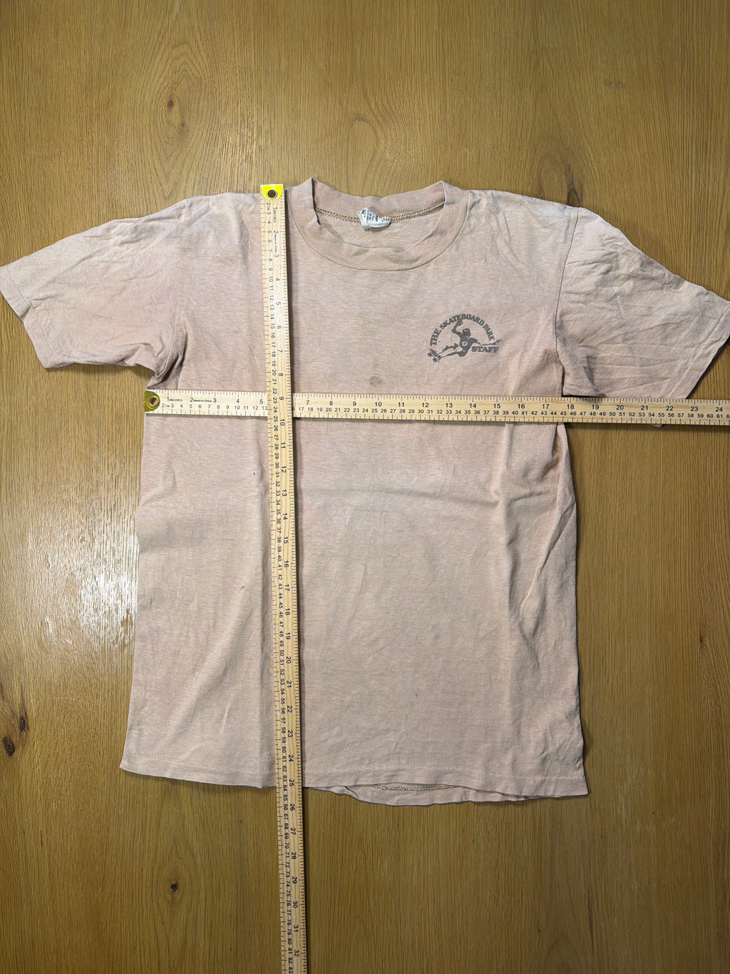 The Skateboard Park Staff 80s Vintage Skate Brown T-Shirt Medium