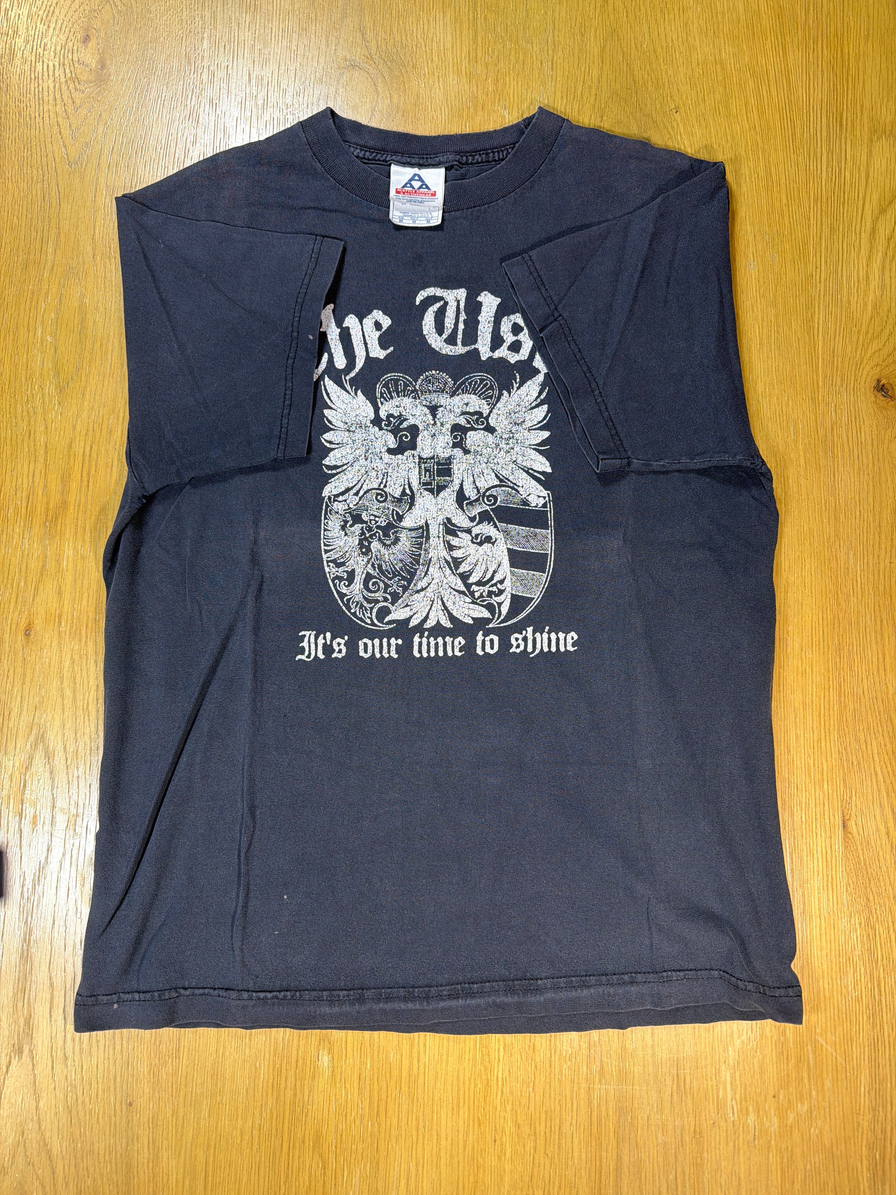 The Used Our Time To Shine Y2K Punk Band Black T-Shirt Medium