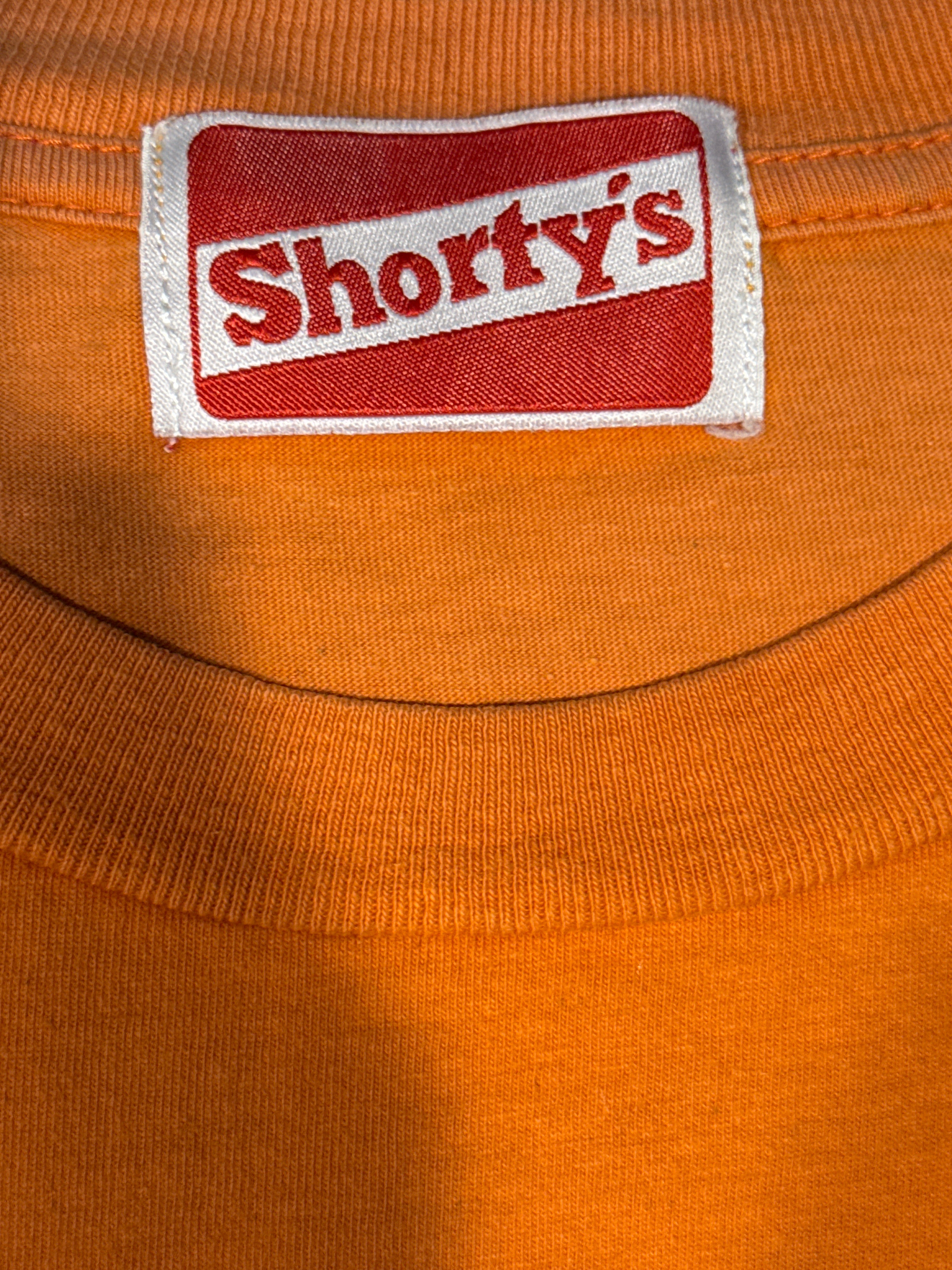 90s Shorty's Skateboards Orange T-Shirt Medium