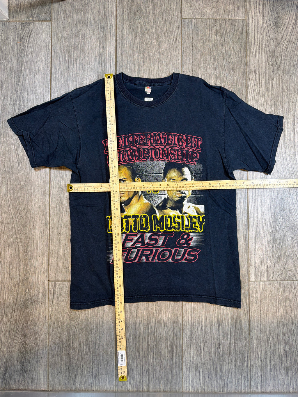 2007 Boxing Welterweight Championship Cotto v Mosley Fast Furious T-Shirt Large
