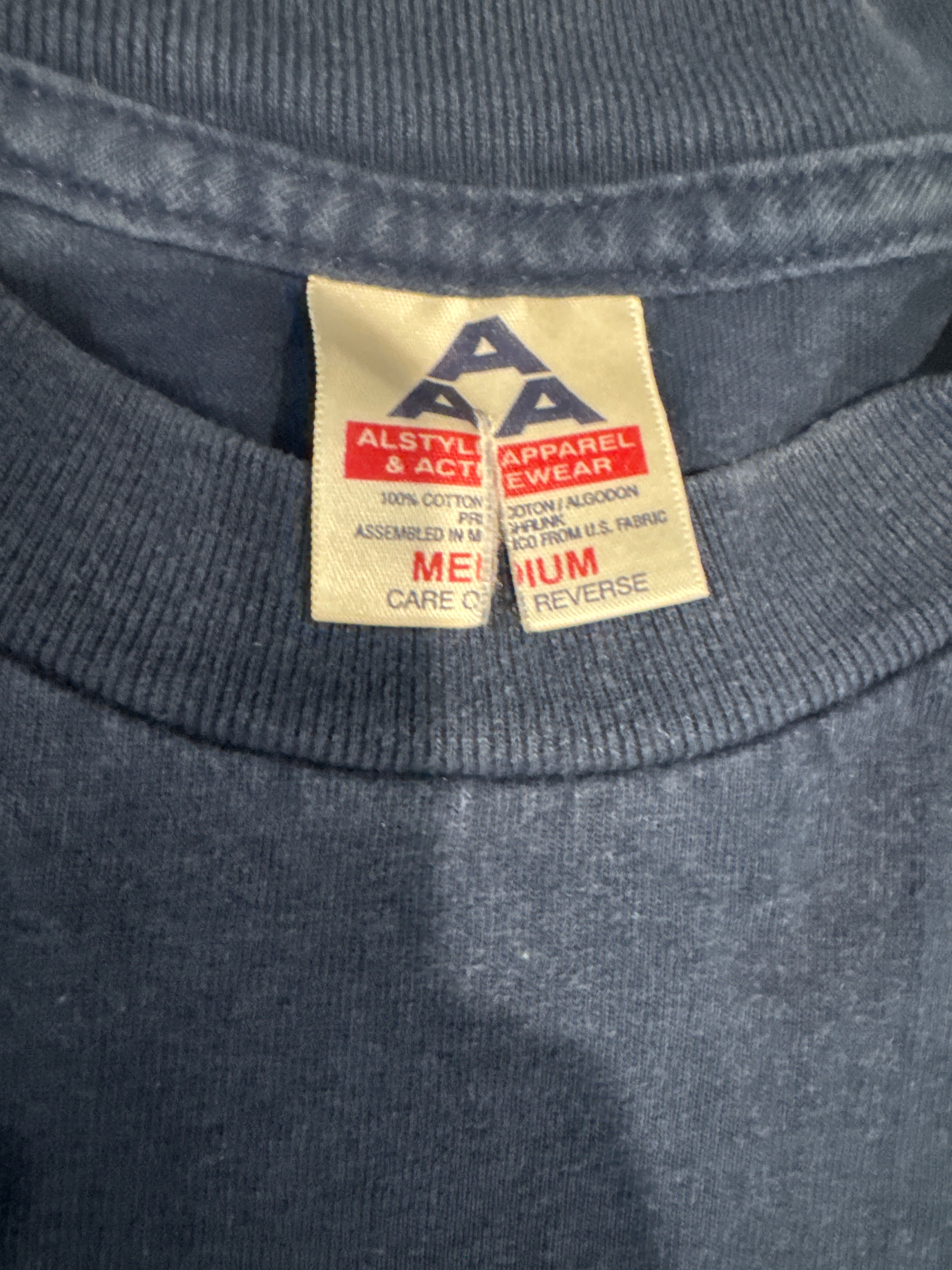 00s Spitfire Big Head Blue Triple A AAA Skateboard Wheels T-Shirt Medium