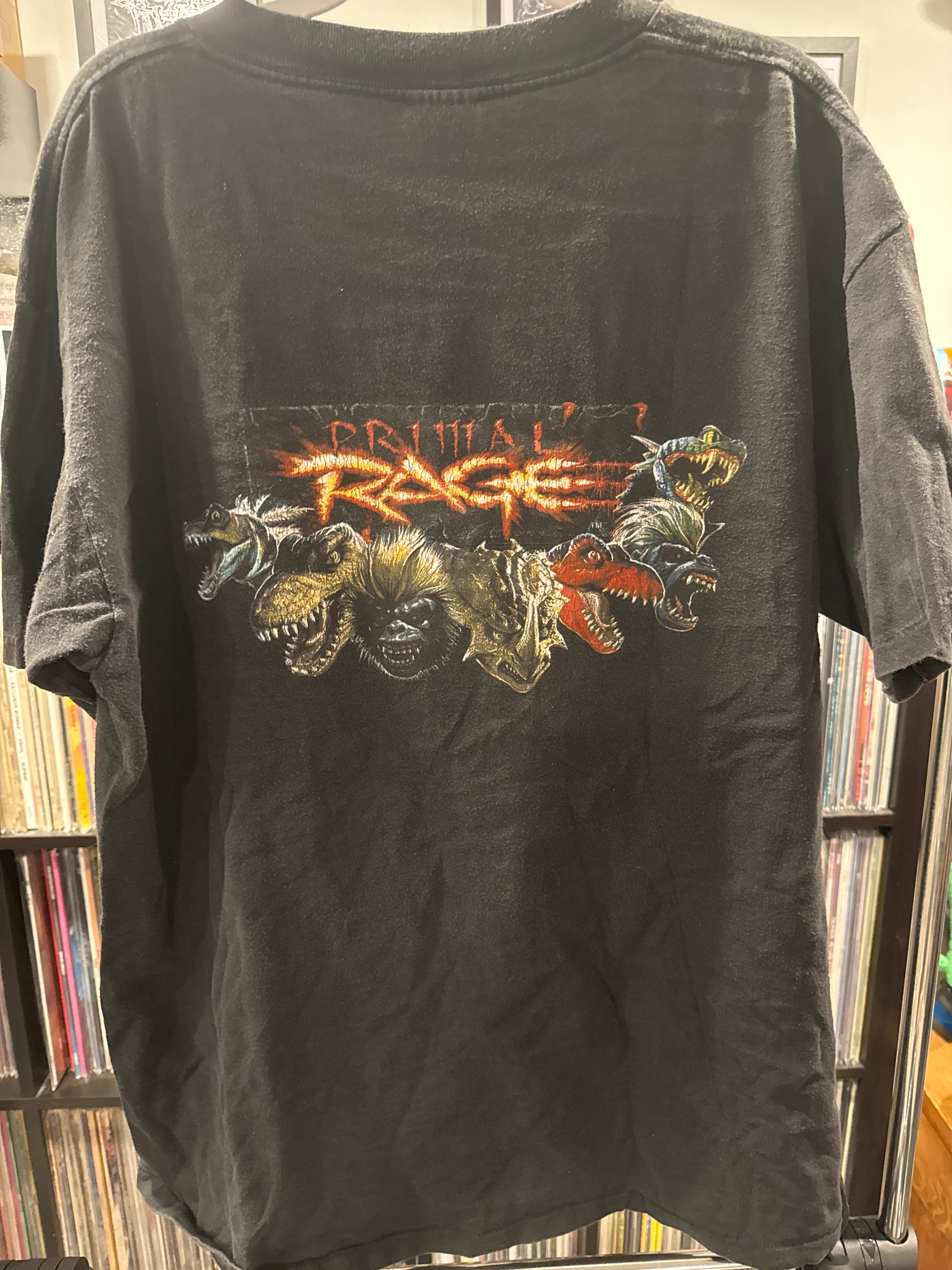 1994 Primal Rage Arcade XL Video Game Shirt Oneita Nintendo Sega