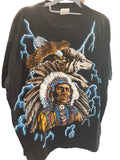 American Thunder Wolf Eagle Native Chief Sweet Lighting XL Mint