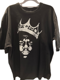 Notorious BIG Biggy Smalls Crown Oversized XL T Shirt Black