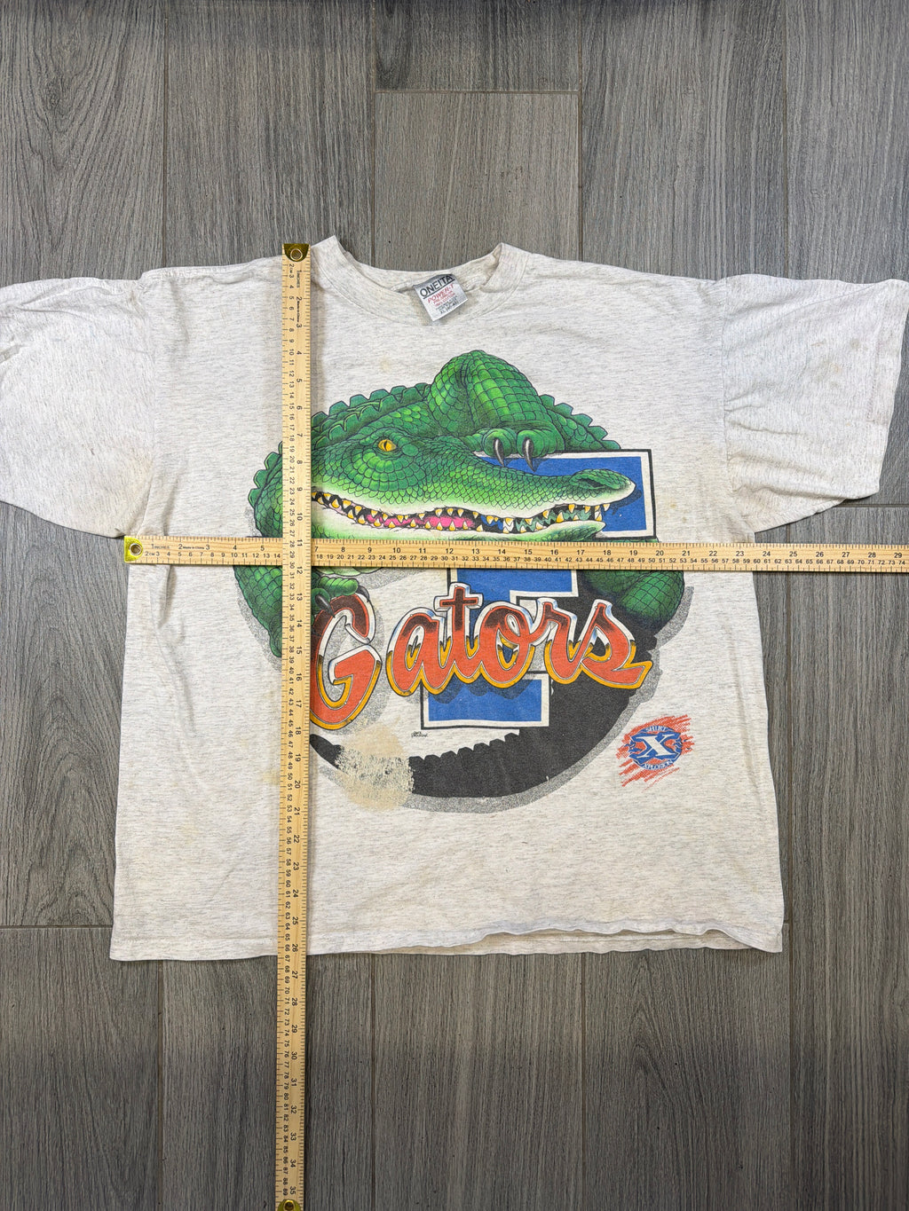 Florida Gators Distressed Oneita Grey 00s T-Shirt XL