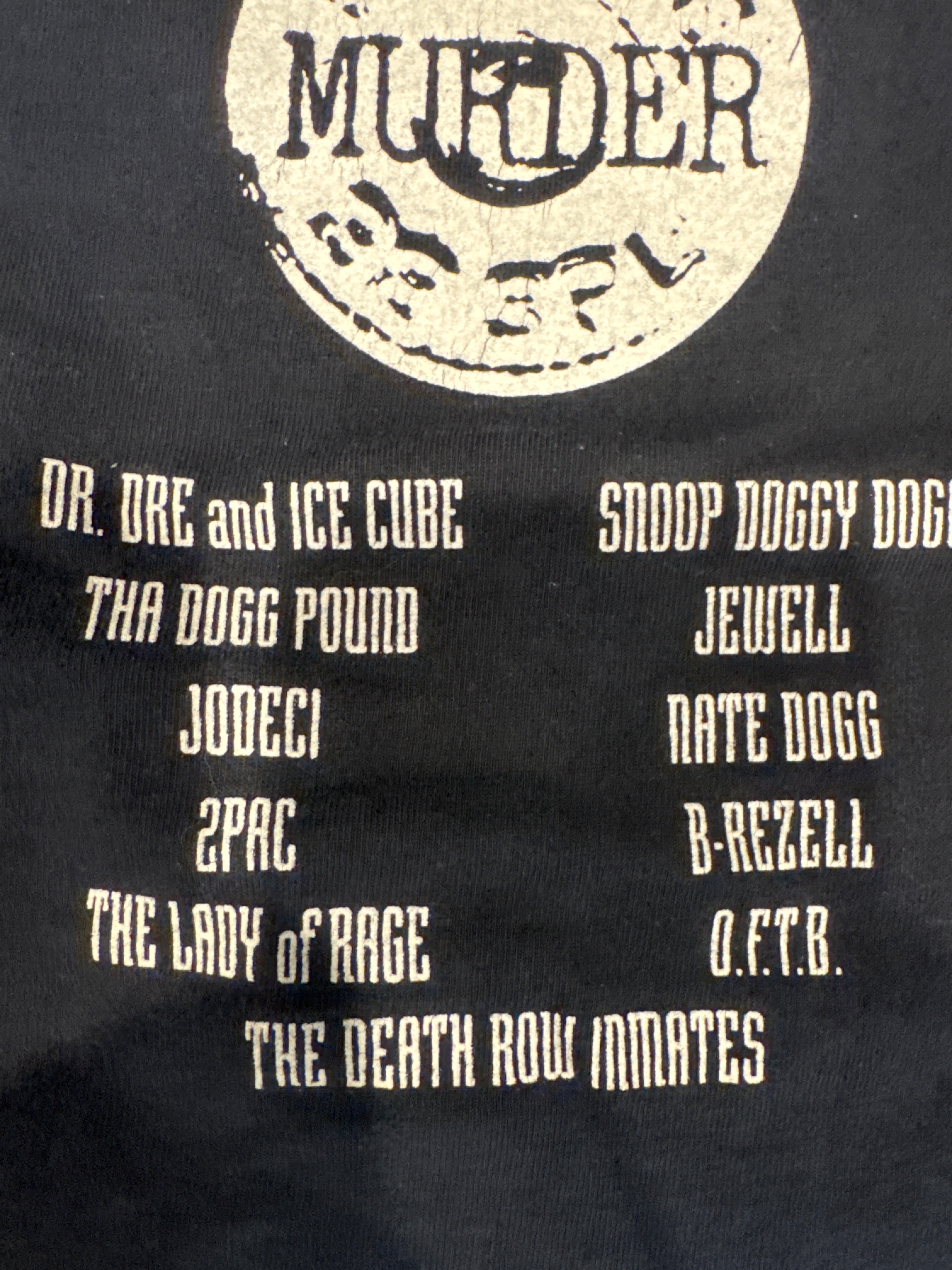 1994 Death Row "Murder Was the Case" Sommer-Lockdown 2Pac Snoop Dr. Dre XL