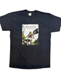 Assassin's Creed Black Flag Video Game Promo Pirate Black T-Shirt Large
