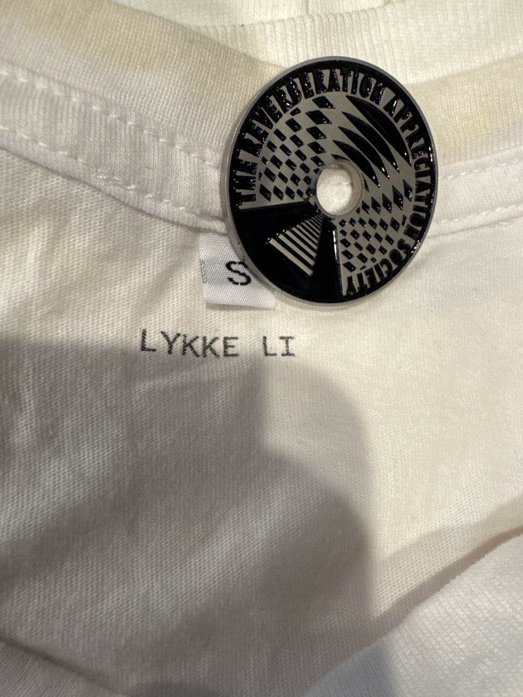 00s Lykke Li Portrait White T-Shirt Small W
