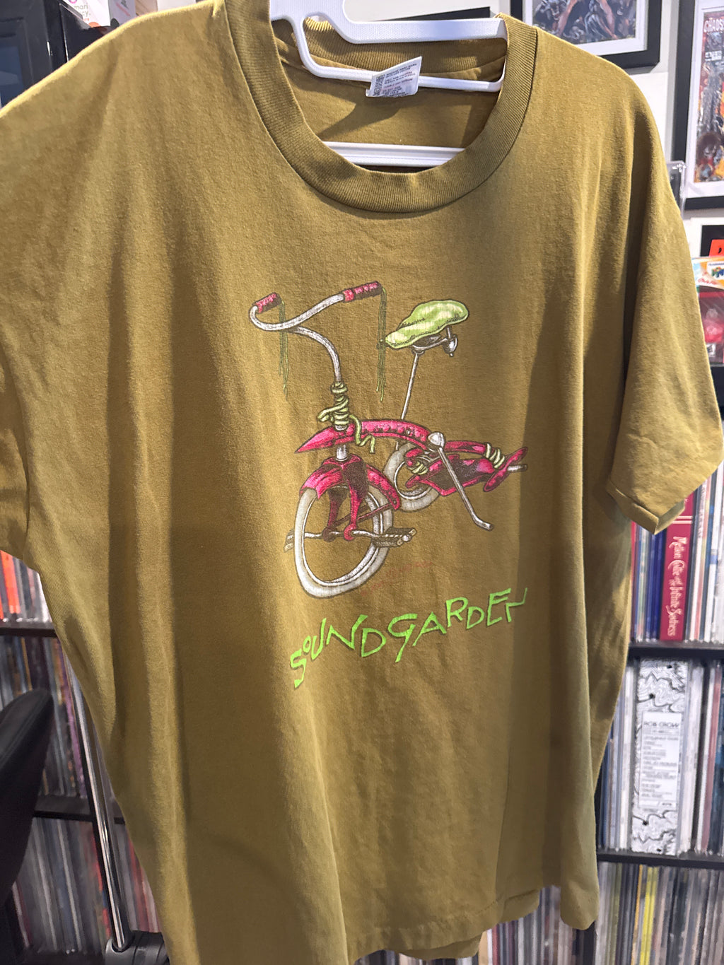 1994 Soundgarden Color Change Anvil Come Stand Me Up Bike T-Shirt XL