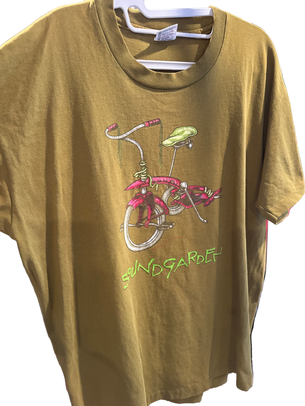 1994 Soundgarden Color Change Anvil Come Stand Me Up Bike T-Shirt XL