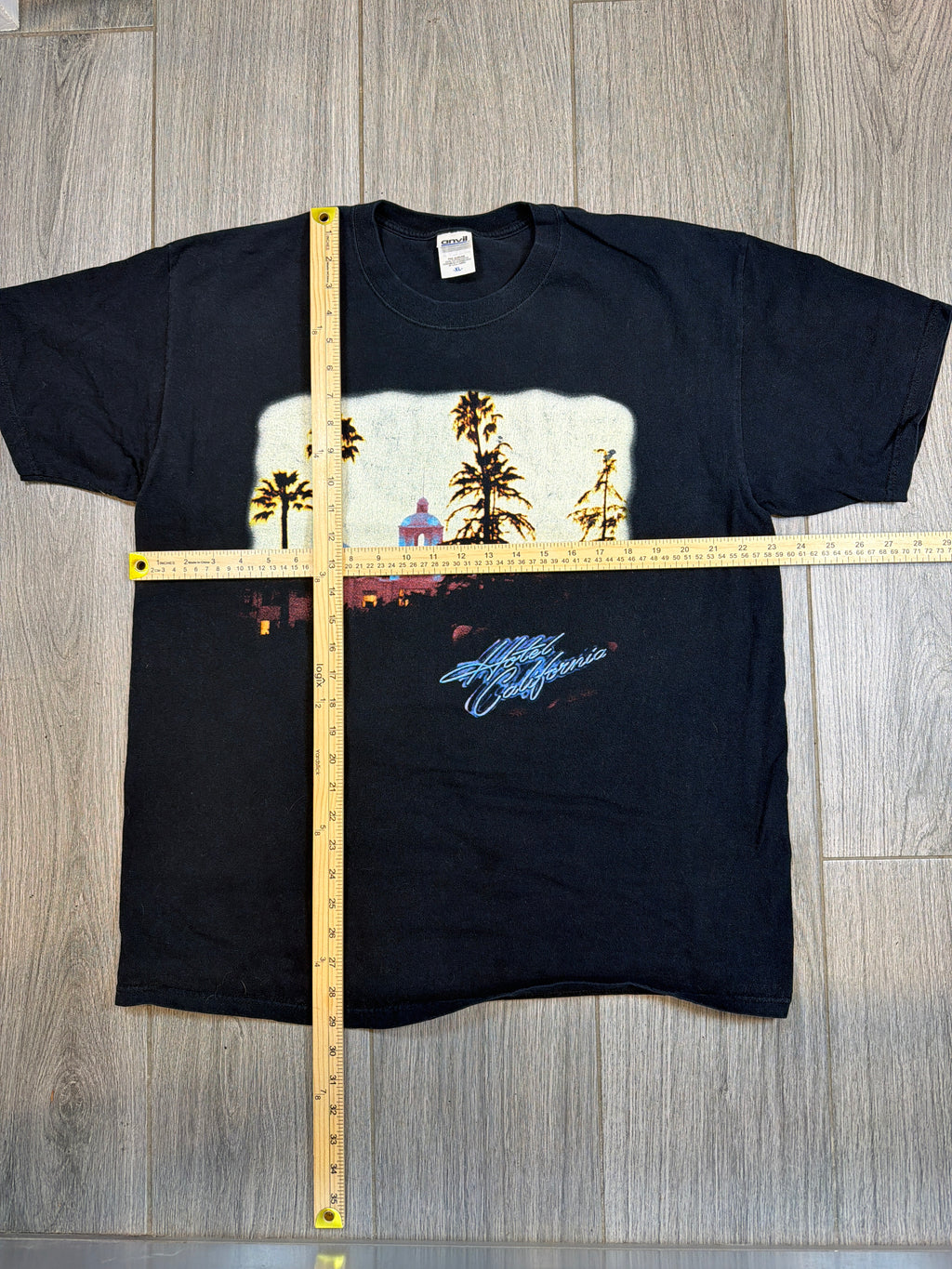 2005 Eagles Hotel California Tour Dates Anvil Black T-Shirt XL