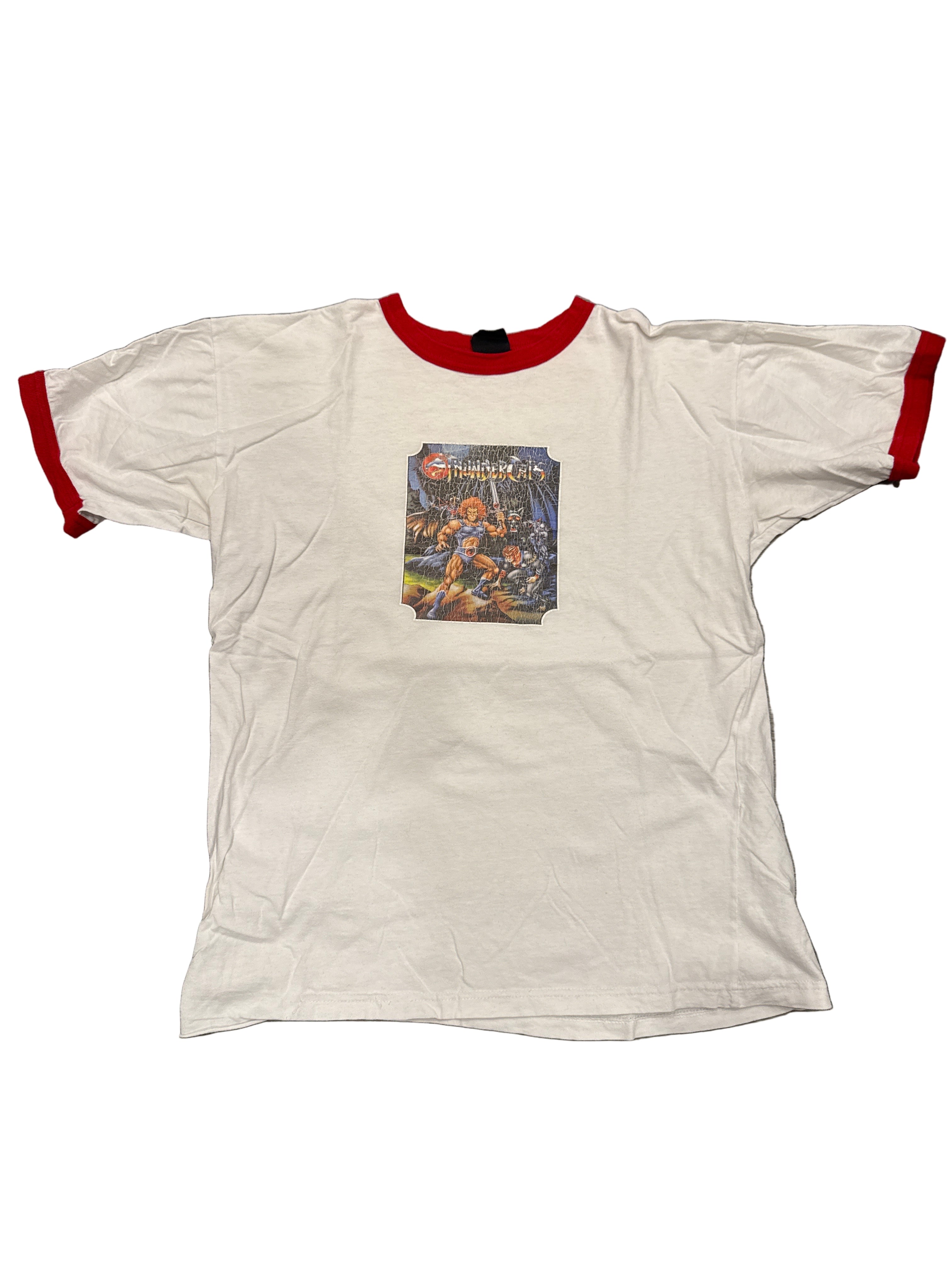 90s Thundercats Cartoon Promo Red/White Ringer Changes Large