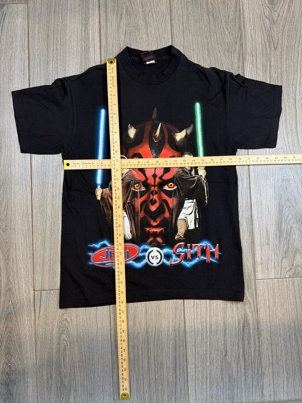 00s Star Wars Darth Maul Jedi Sith Black T-Shirt Medium