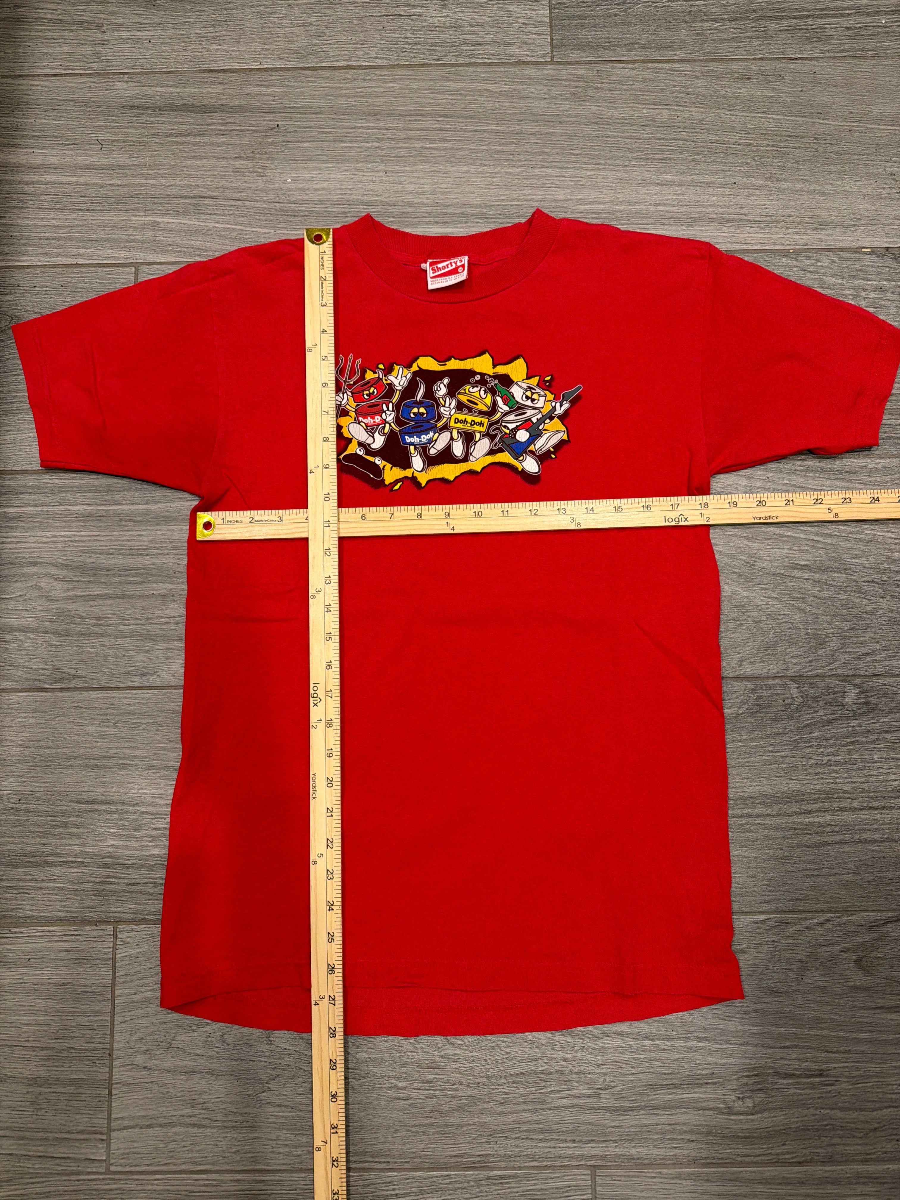 90er Shorty's Doh-Doh Bushings Skate Band Rotes T-Shirt Medium