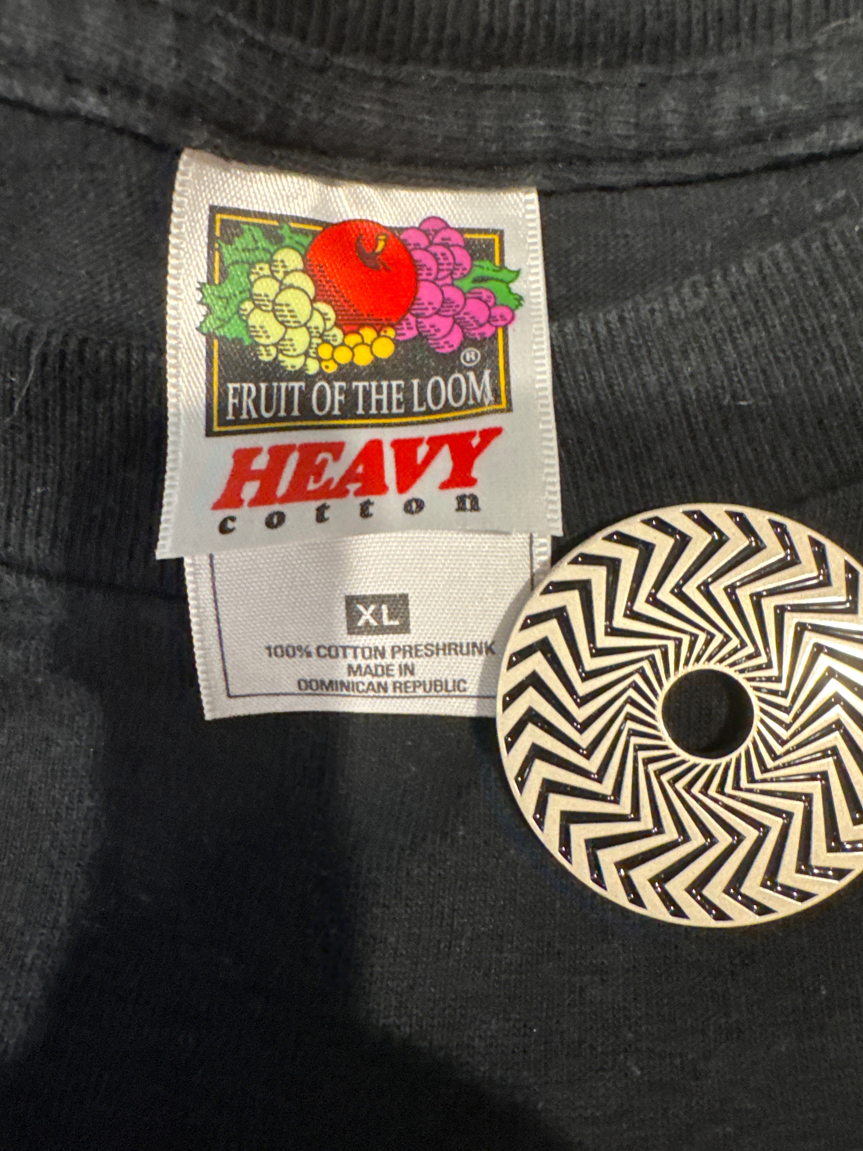 90s Krayzie Bone Thug On Da Line Portrait Double Sided Black T-Shirt XL