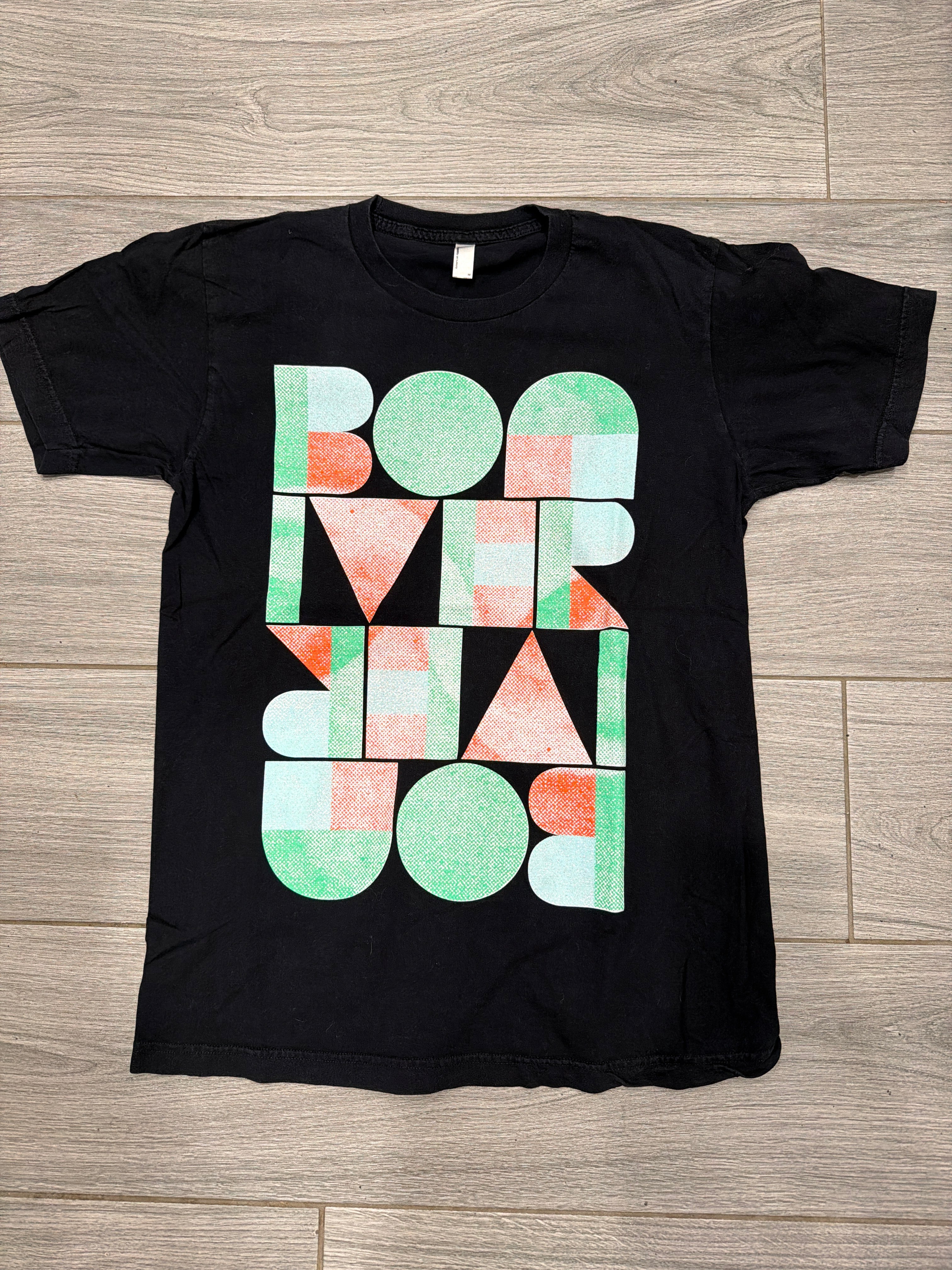 00s Bon Iver Tour American Apparel Black T-Shirt Medium