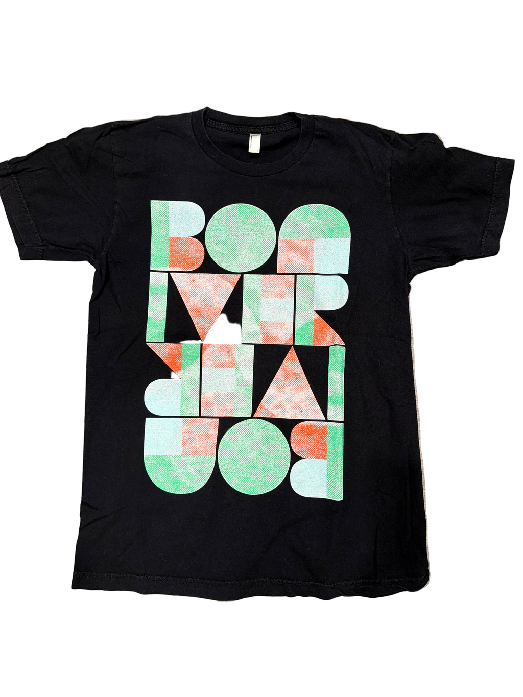 00s Bon Iver Tour American Apparel Black T-Shirt Medium