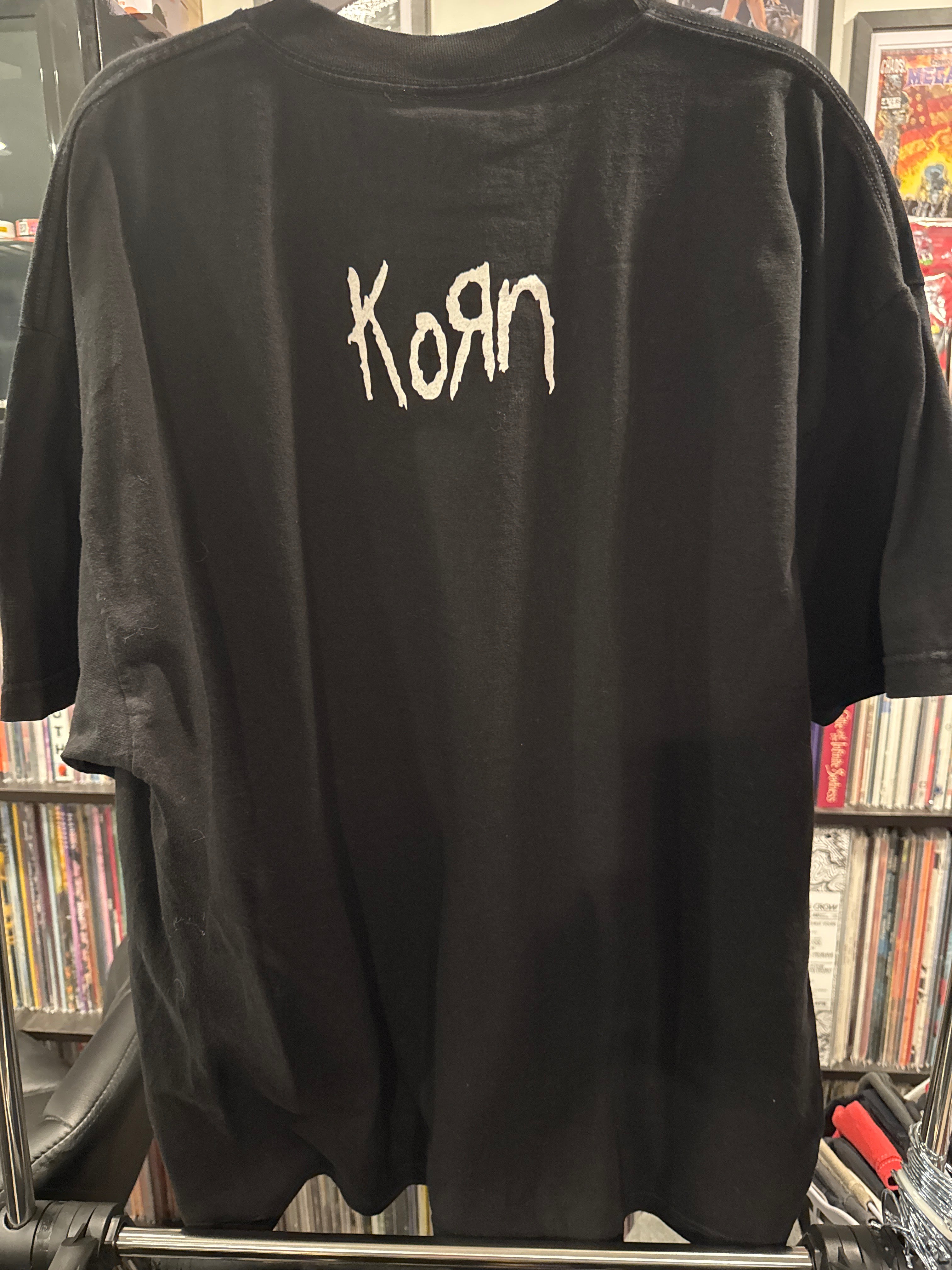 1999 Korn I Have Issues Spellout Black T Shirt Giant XXL