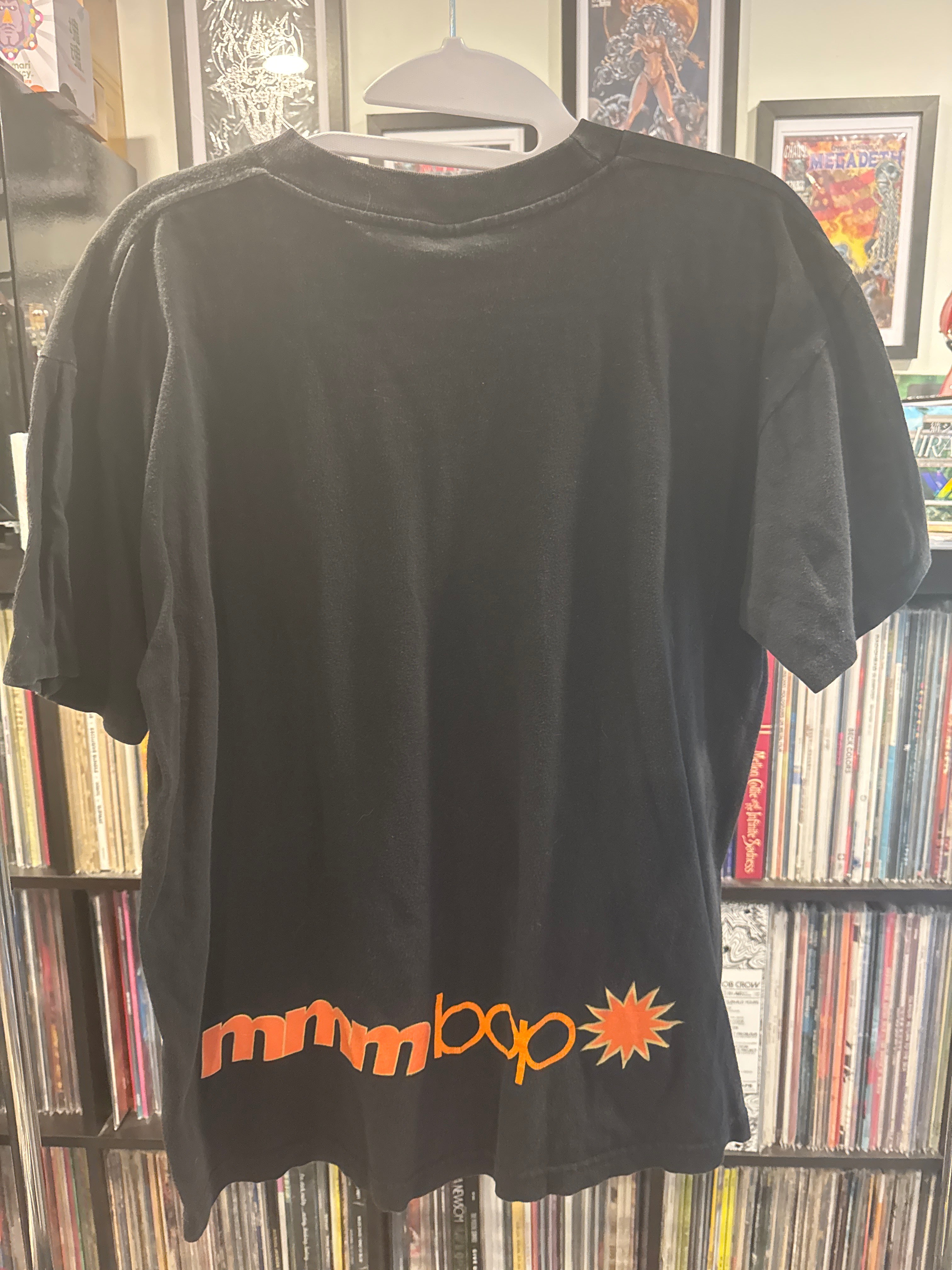 1997 Hanson Mmm Bop With Back M Black Polygram Single Stitch Sleeves