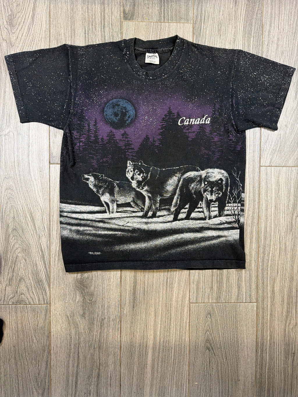 San Segal Wolfpack AOP 1991  T-Shirt Large