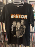 1997 Hanson Mmm Bop With Back M Black Polygram Single Stitch Sleeves
