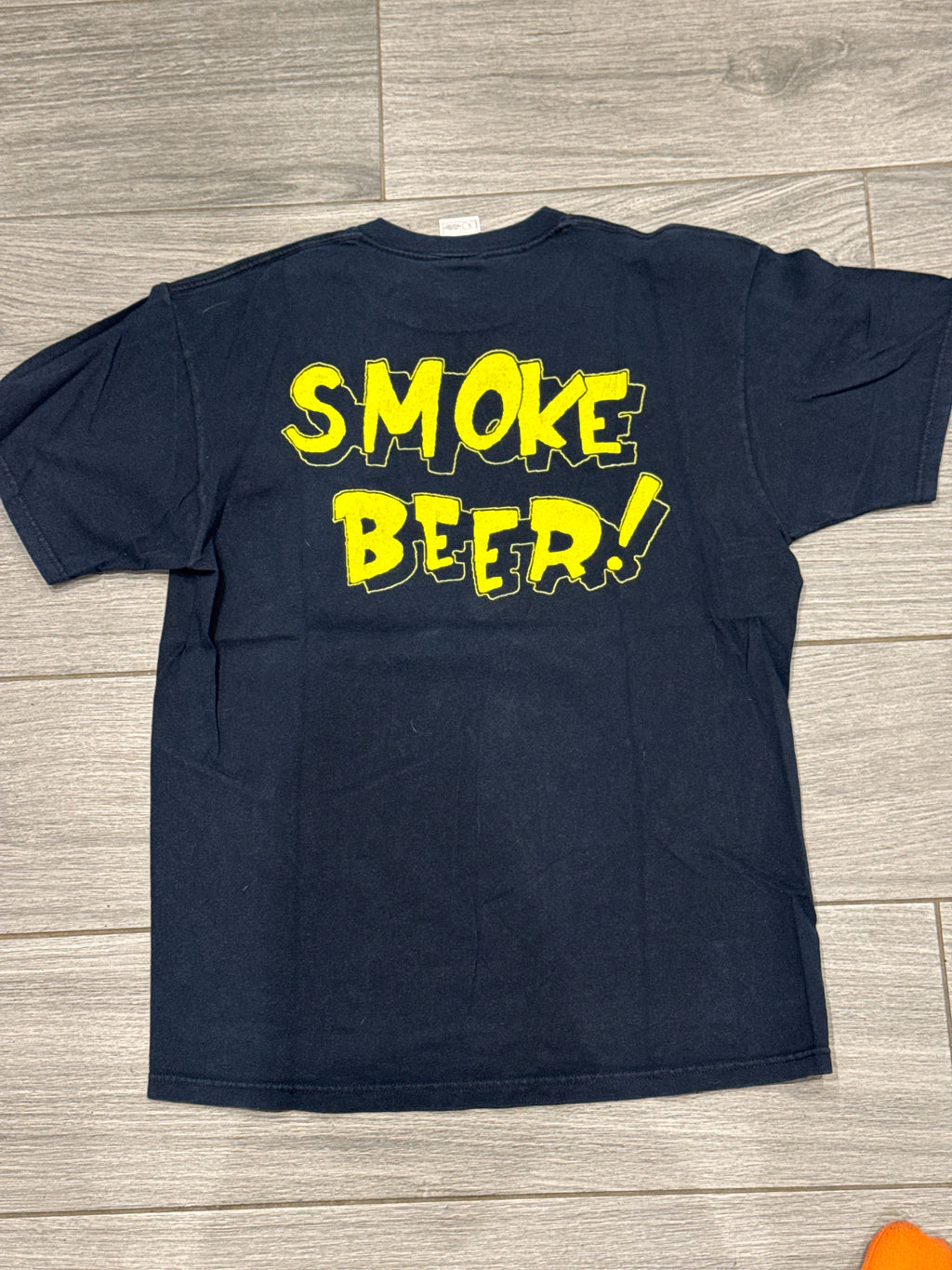 2004 Municipal Waste Smoke Beer Double Sided Black T-Shirt Large