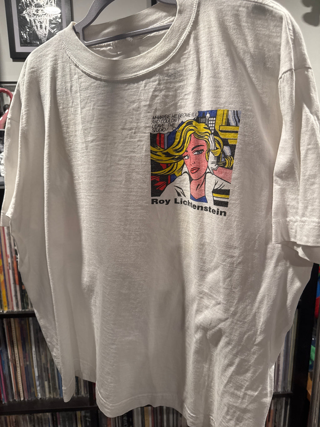 90s Roy Lichtenstein Art Shirt M White
