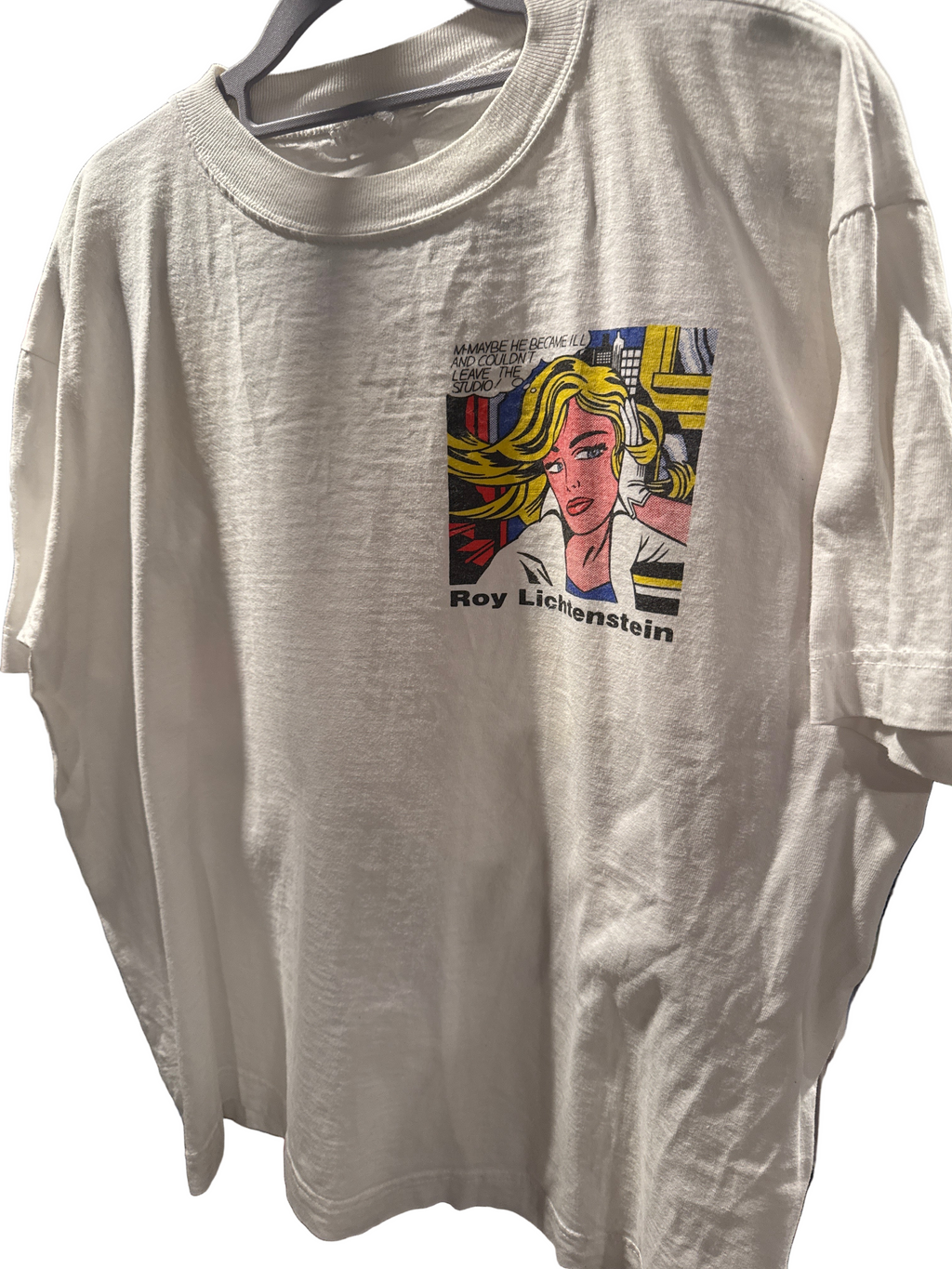 90s Roy Lichtenstein Art Shirt White Medium