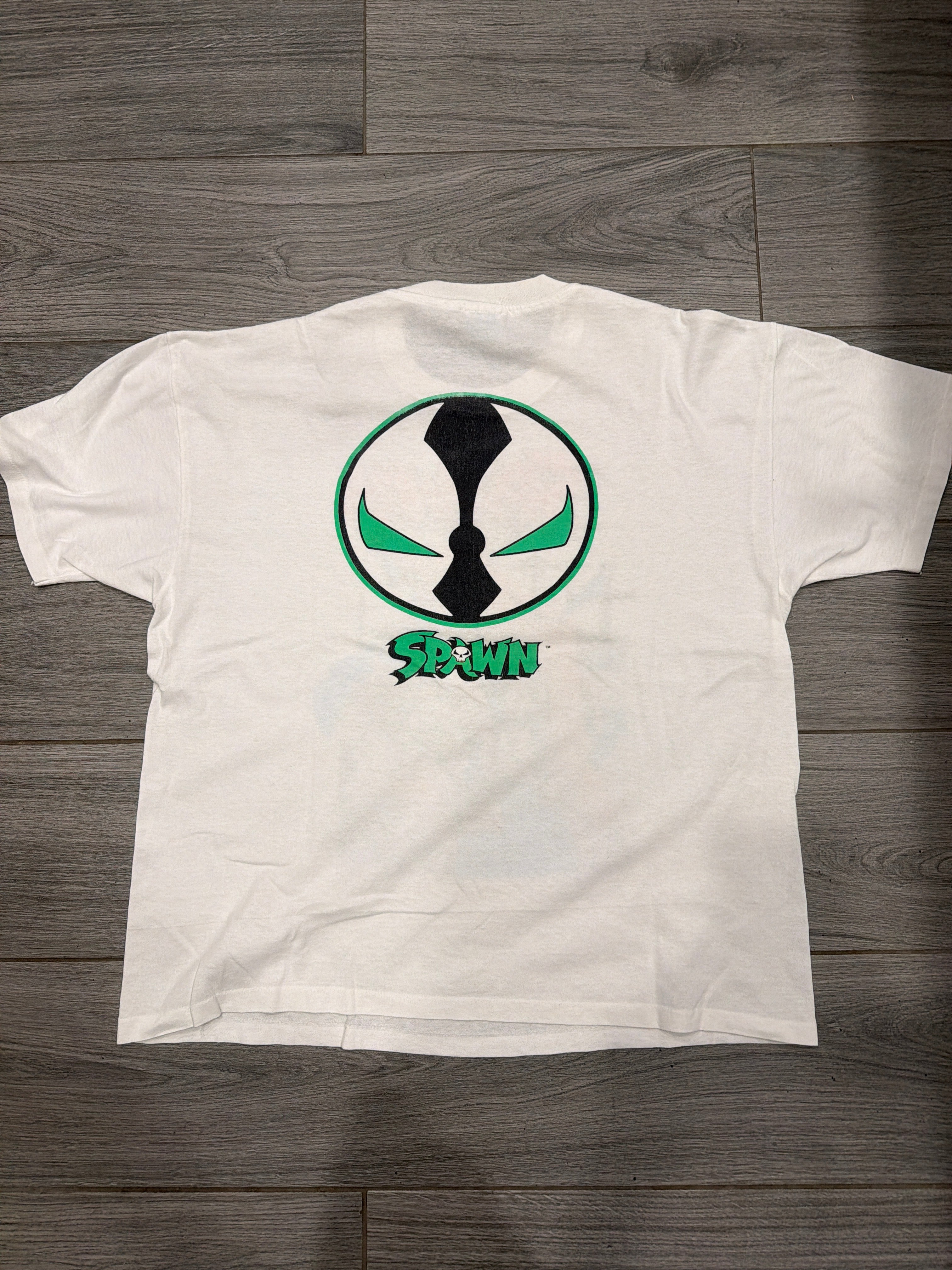 1993 Double Sided Spawn Vintage White T-Shirt XL McFarlane
