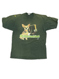 90s Taco Bell Chihuahua Godzilla Bigger Box Promo Faded T-Shirt Large