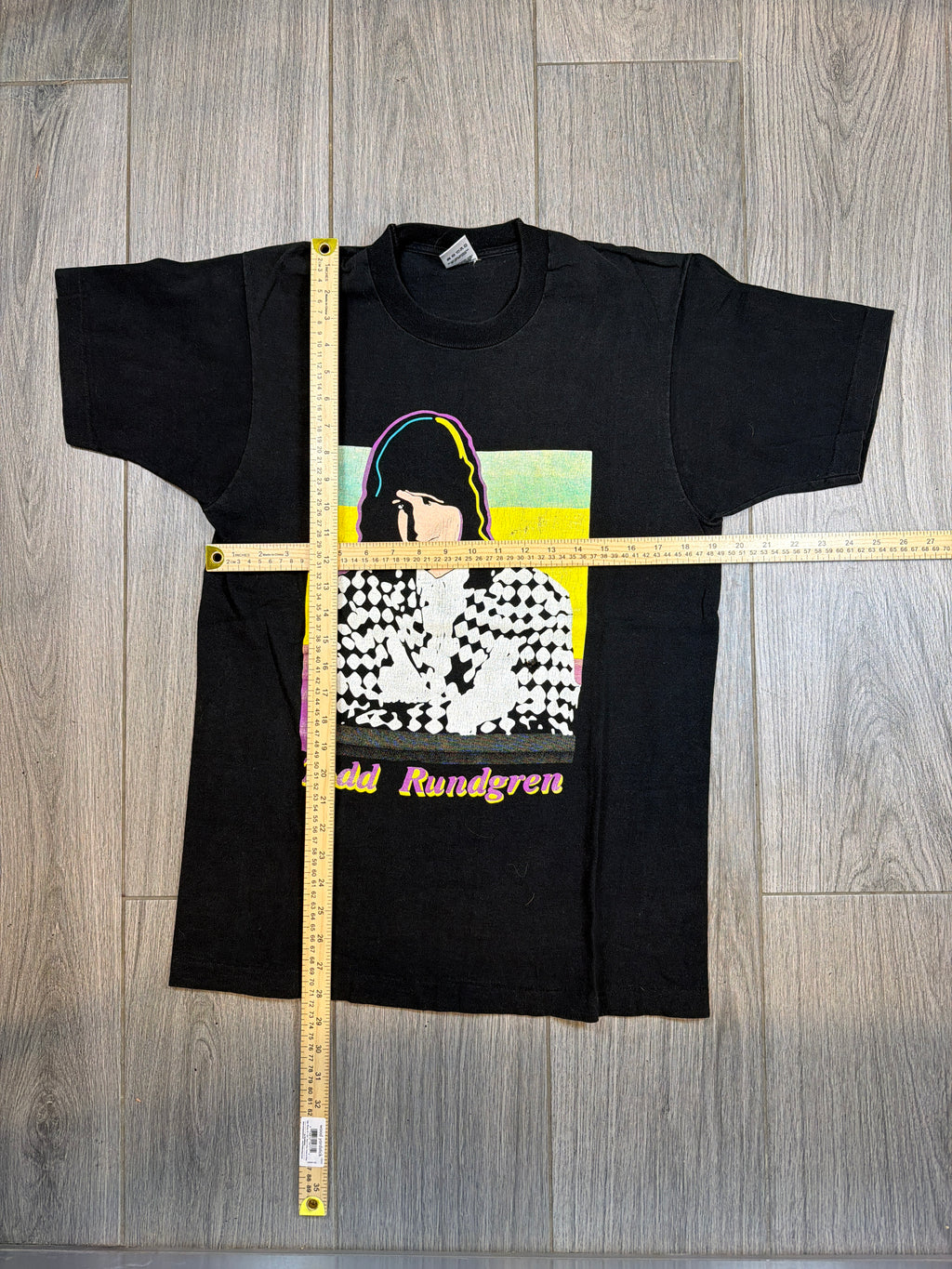 1991 Todd Rundgren '2nd Wind' Tour FOTL Black T-Shirt Large