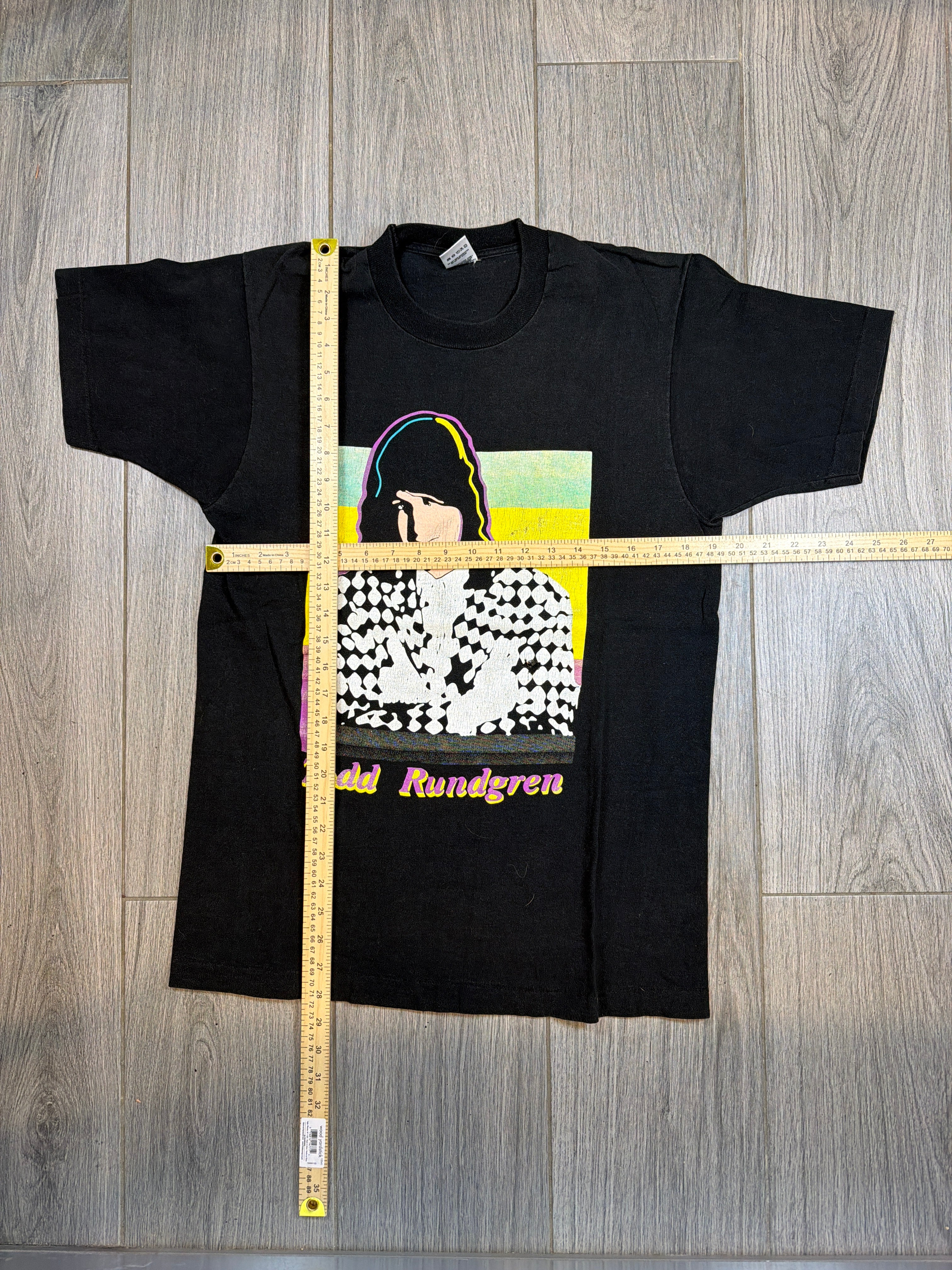 1991 Todd Rundgren '2nd Wind' Tour FOTL Black T-Shirt Large