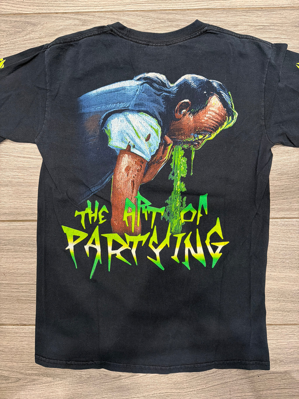 00s Municipal Waste Art of Partying Long Sleeve Black T-Shirt S