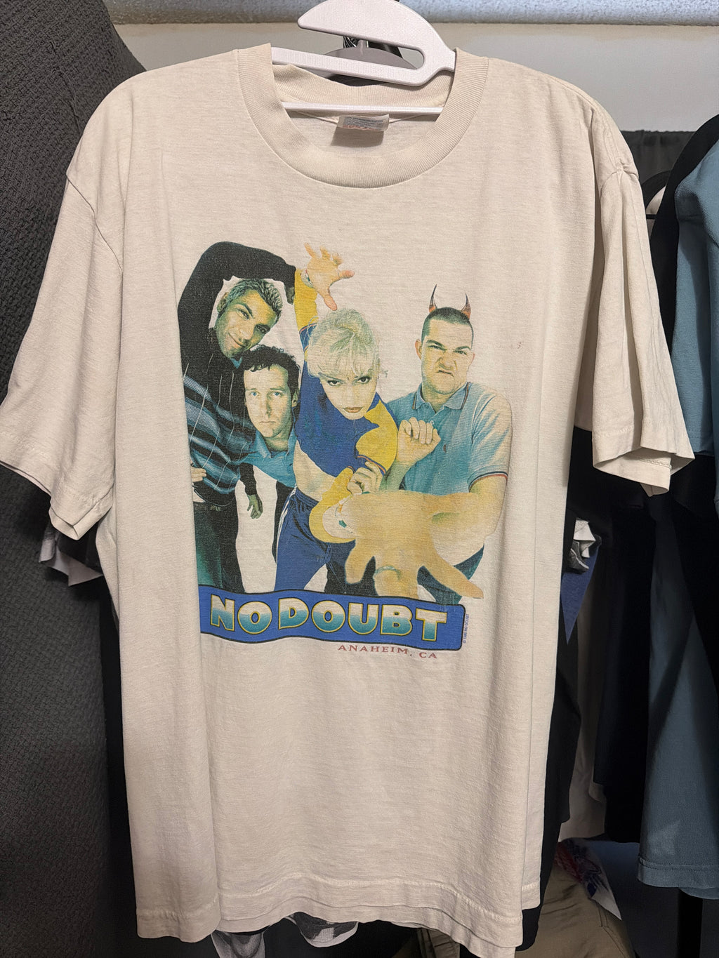 1996 No Doubt Tragic Kingdom Band White T Shirt L