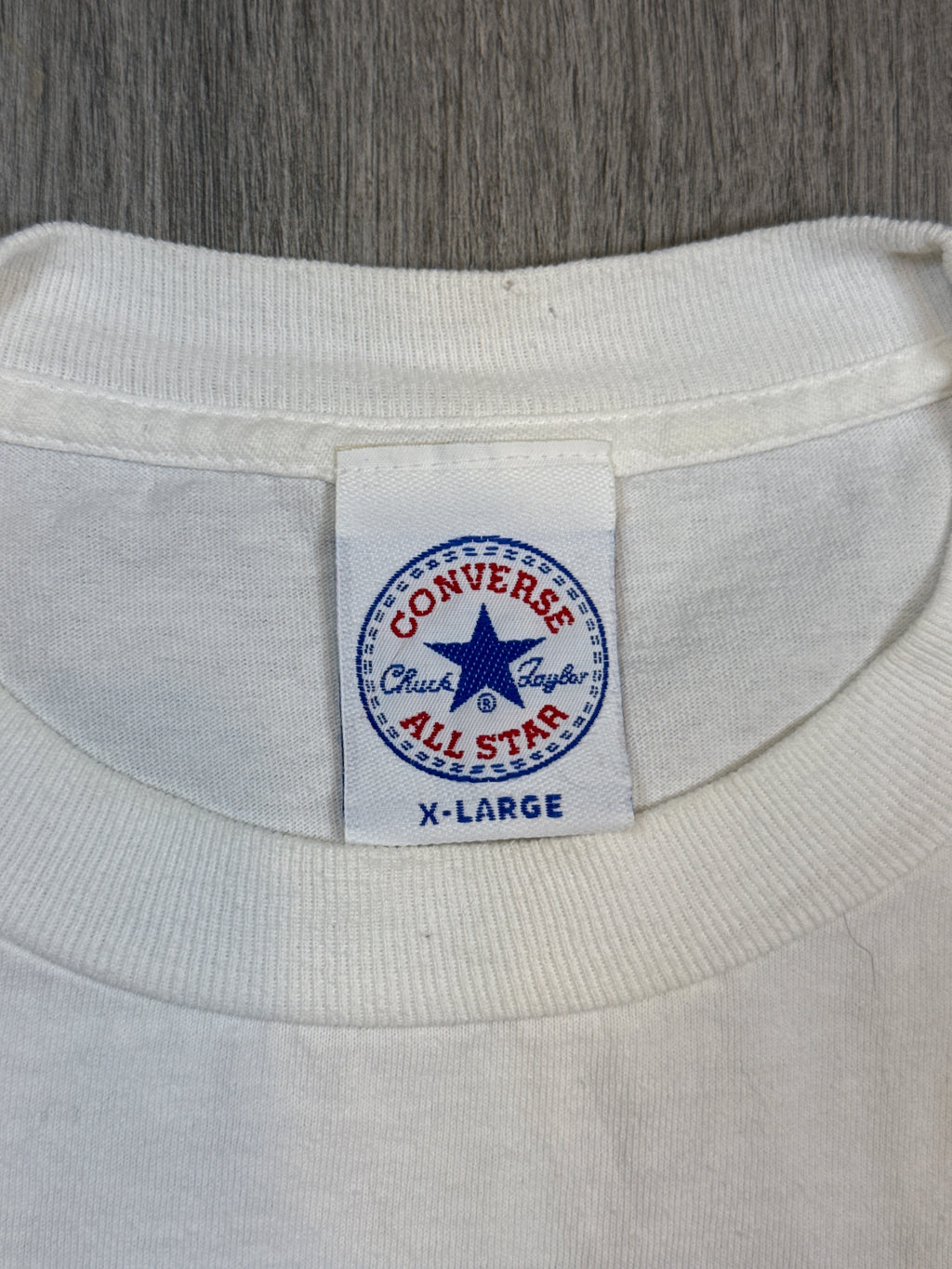 90s Dennis Rodman x Converse Chicago Bulls White T-Shirt Large