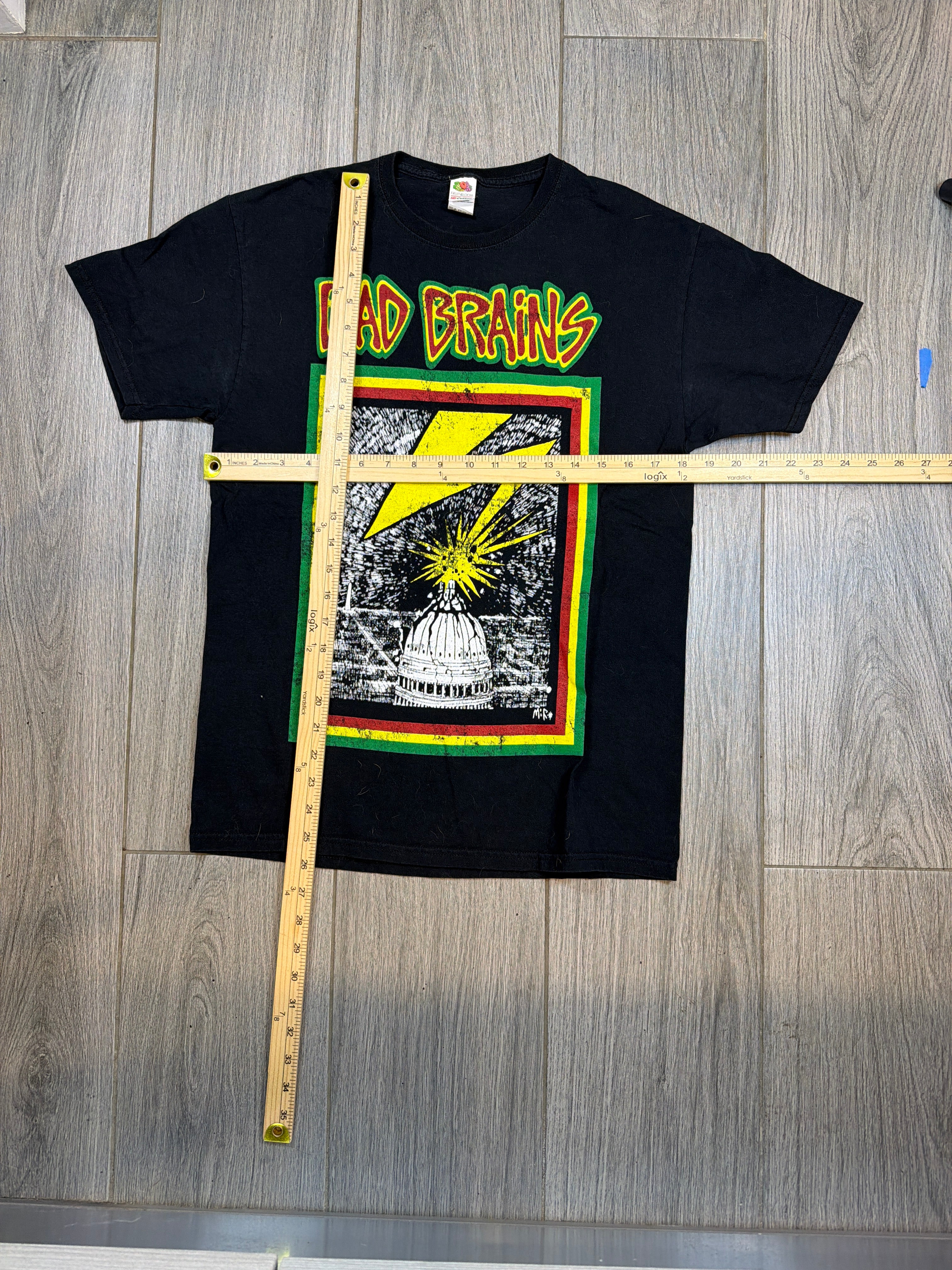 Bad Brains 'Capitol Strike' DC Black FOTL Tag T-Shirt Medium