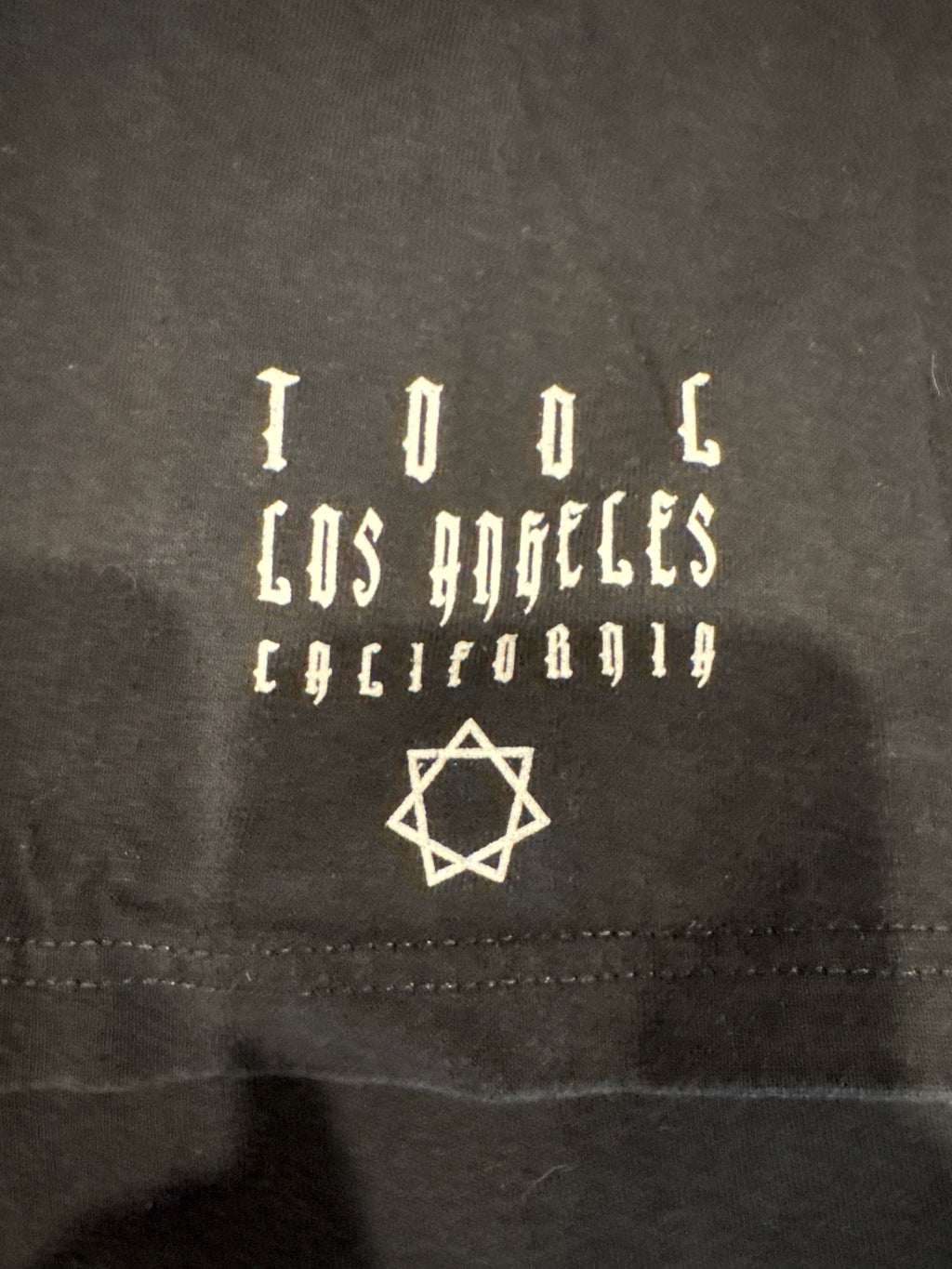 00s Tool Los Angeles Metal Band Black T-Shirt Large