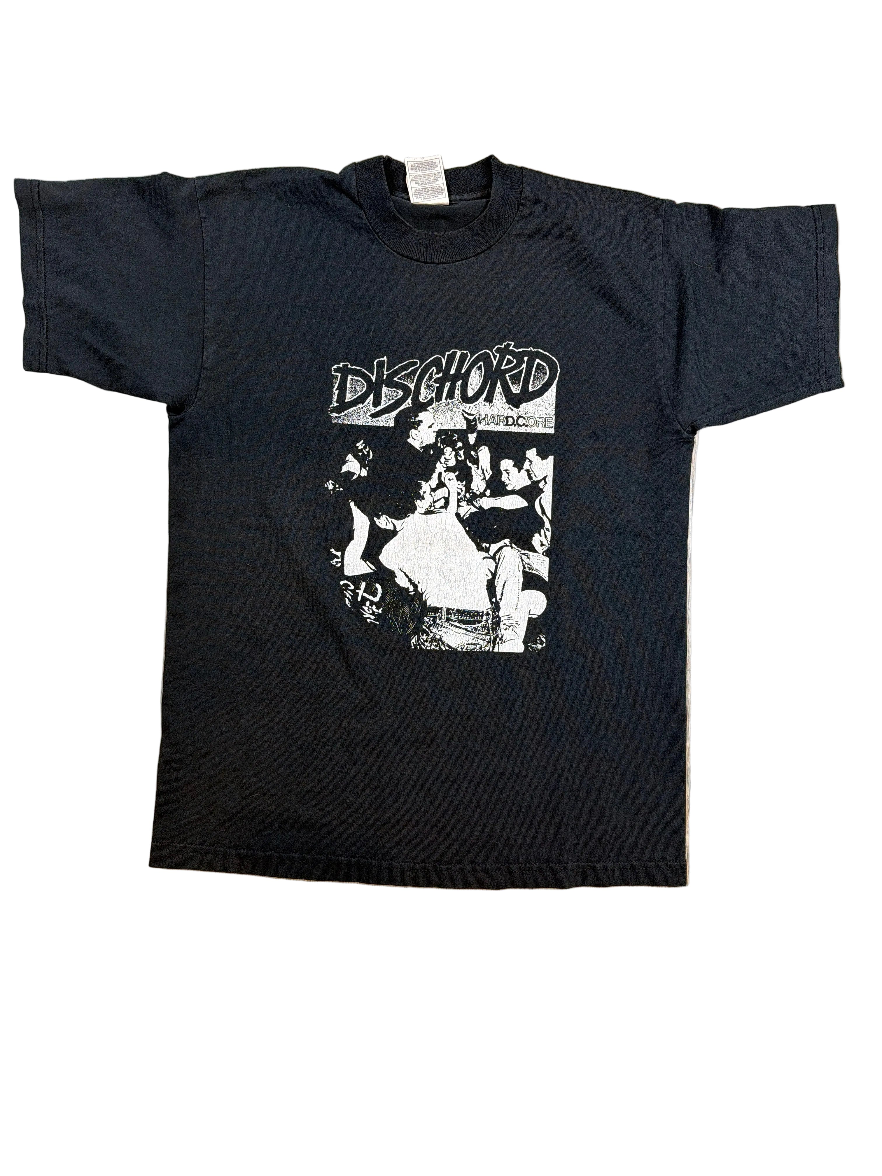 Dischord Records Flex Your Head Hard Core Straight Edge 00er Jahre Schwarzes T-Shirt Medium