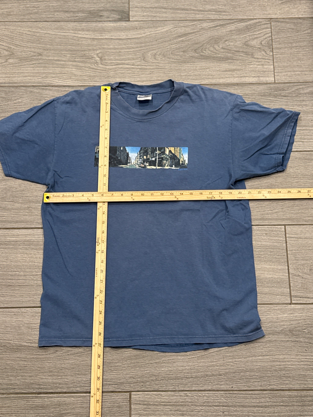 1995 Beastie Boys Paul's Boutique Blue Bar Faded T-Shirt Large